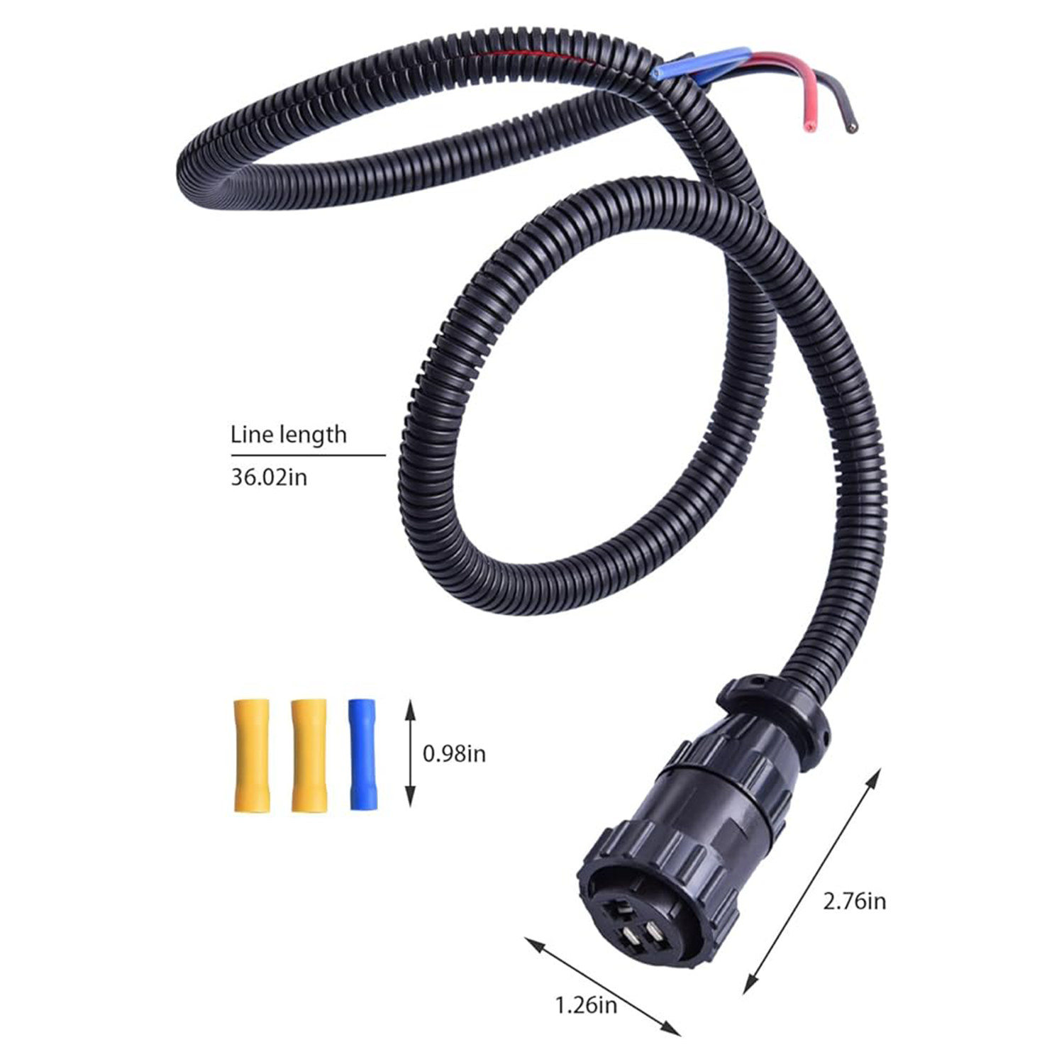 A03AMPBWSSP-36 | Pigtail for John Deere & Case IH