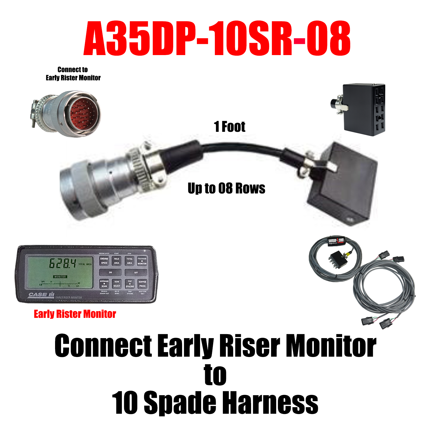 Connect to Early Riser Monitor to Different Type to Monitor Adapter