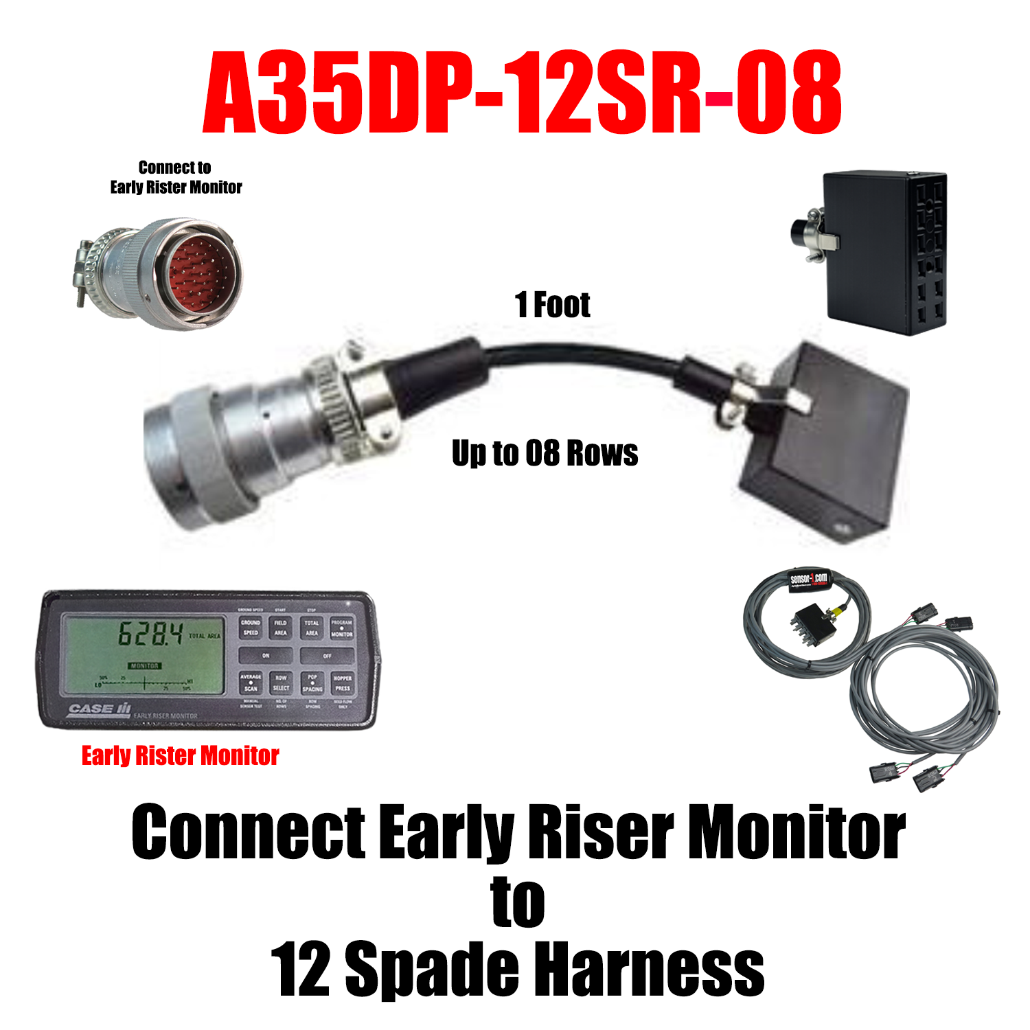Connect to Early Riser Monitor to Different Type to Monitor Adapter