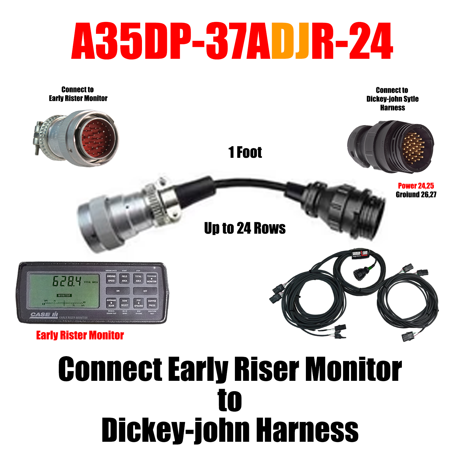 Connect to Early Riser Monitor to Different Type to Monitor Adapter