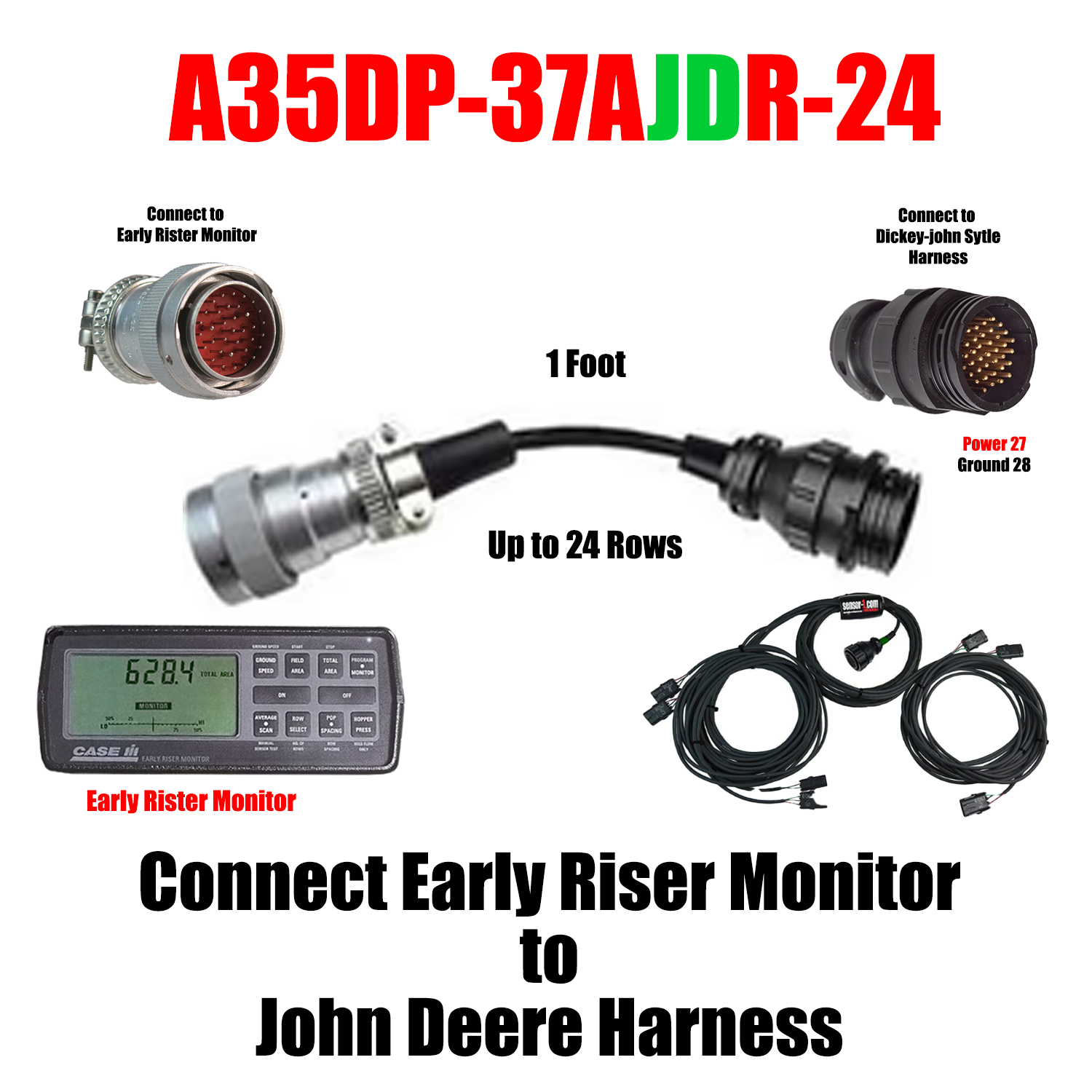 Connect to Early Riser Monitor to Different Type to Monitor Adapter