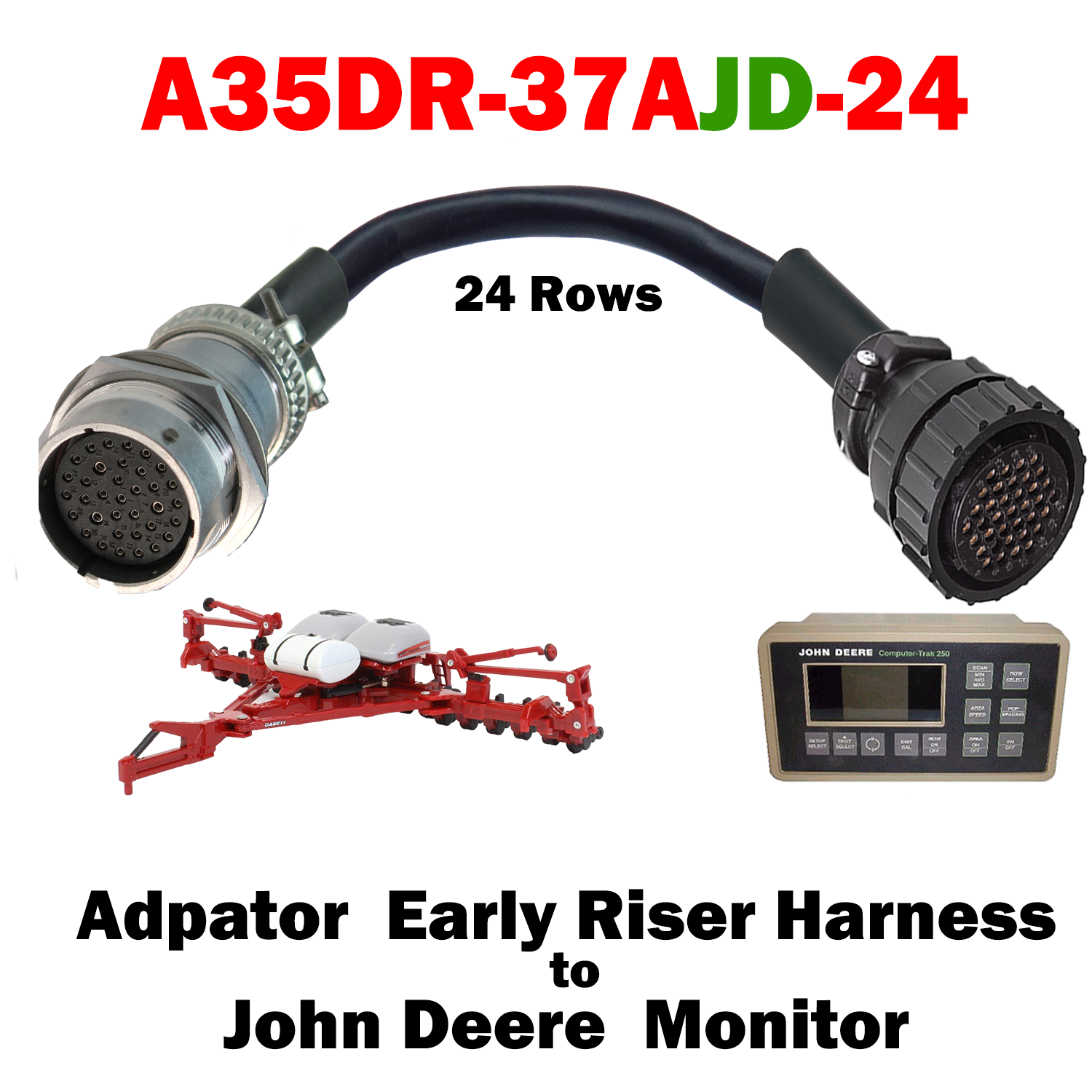 A35DR-37AMP-XX 35 Pin Harness to Monitor Adapter