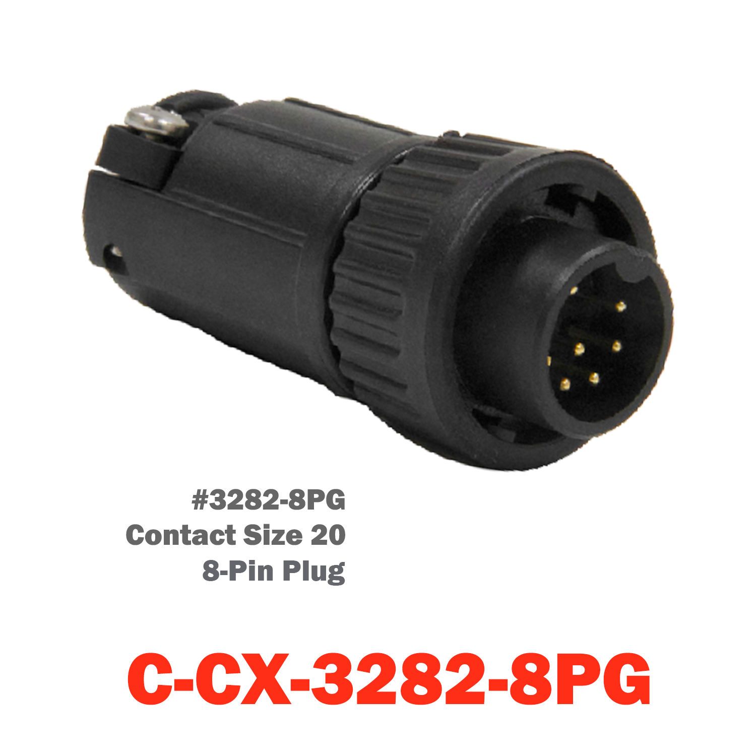 08 Pin Conxall Plug | C-CX-3282-8PG