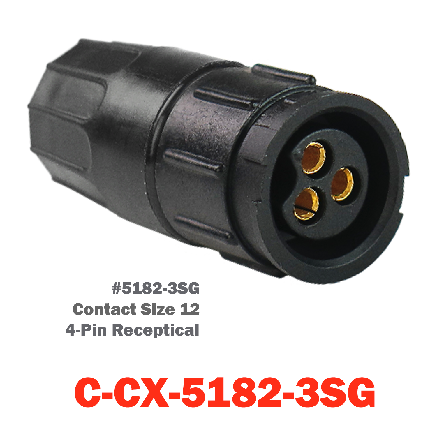 C-CX-5182-3SG 3 Pin Conxall Plug