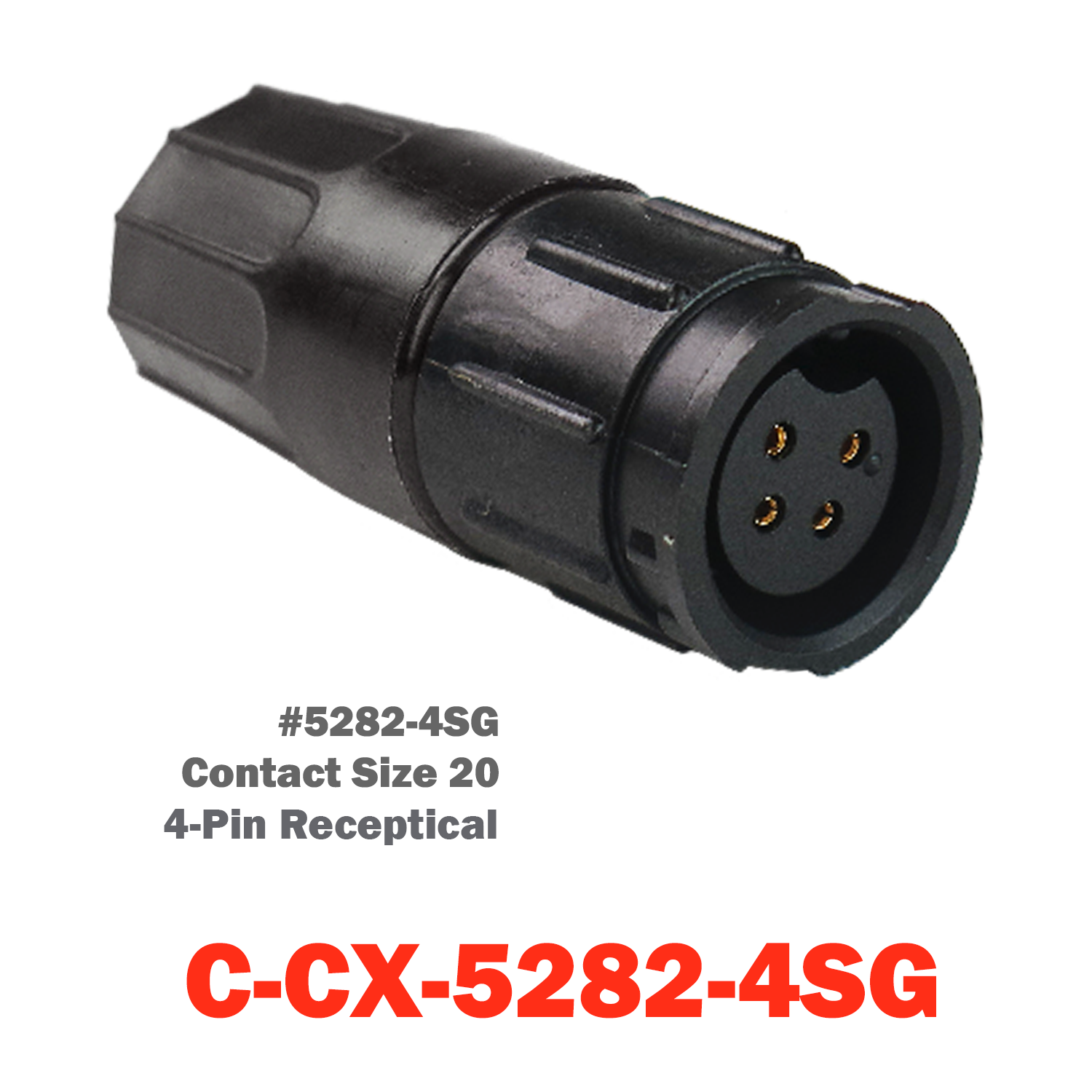 04 Pin Conxall Receptacle | C-CX-5282-4SG