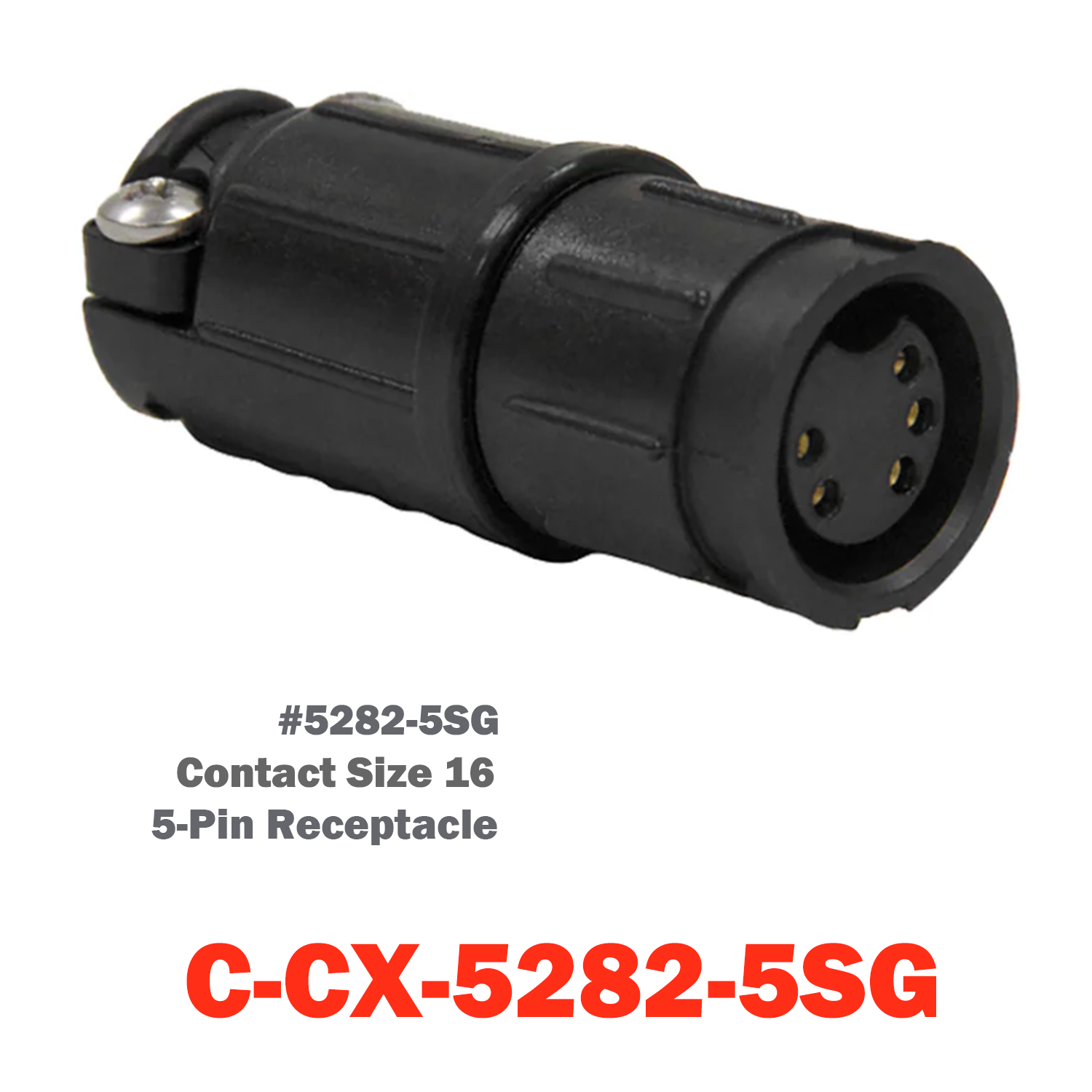 05 Pin Conxall Receptacle| C-CX-5282-5SG