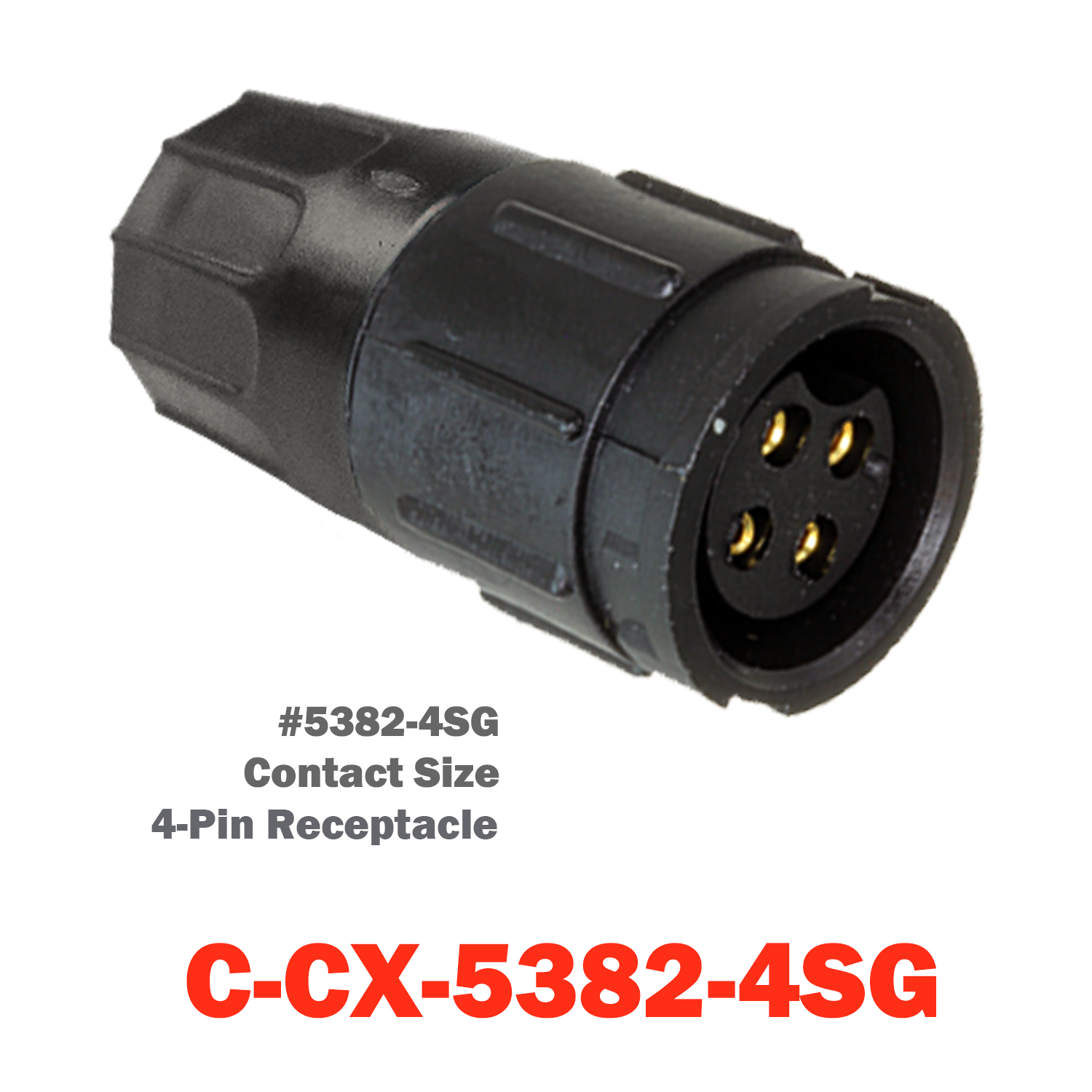 04 Pin Conxall Receptacle |C-CX-5382-4SG