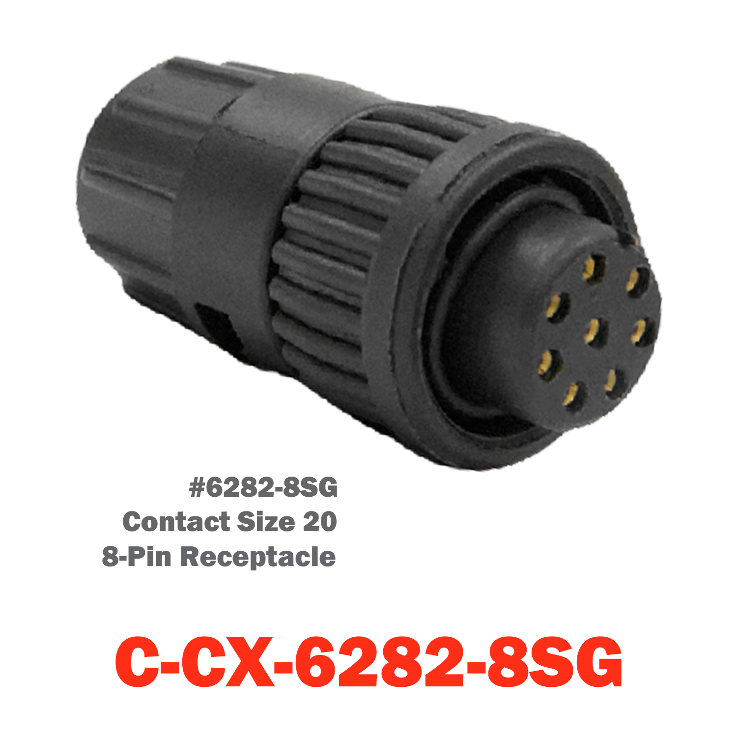 08 Pin Conxall Receptacle | C-CX-6282-8SG
