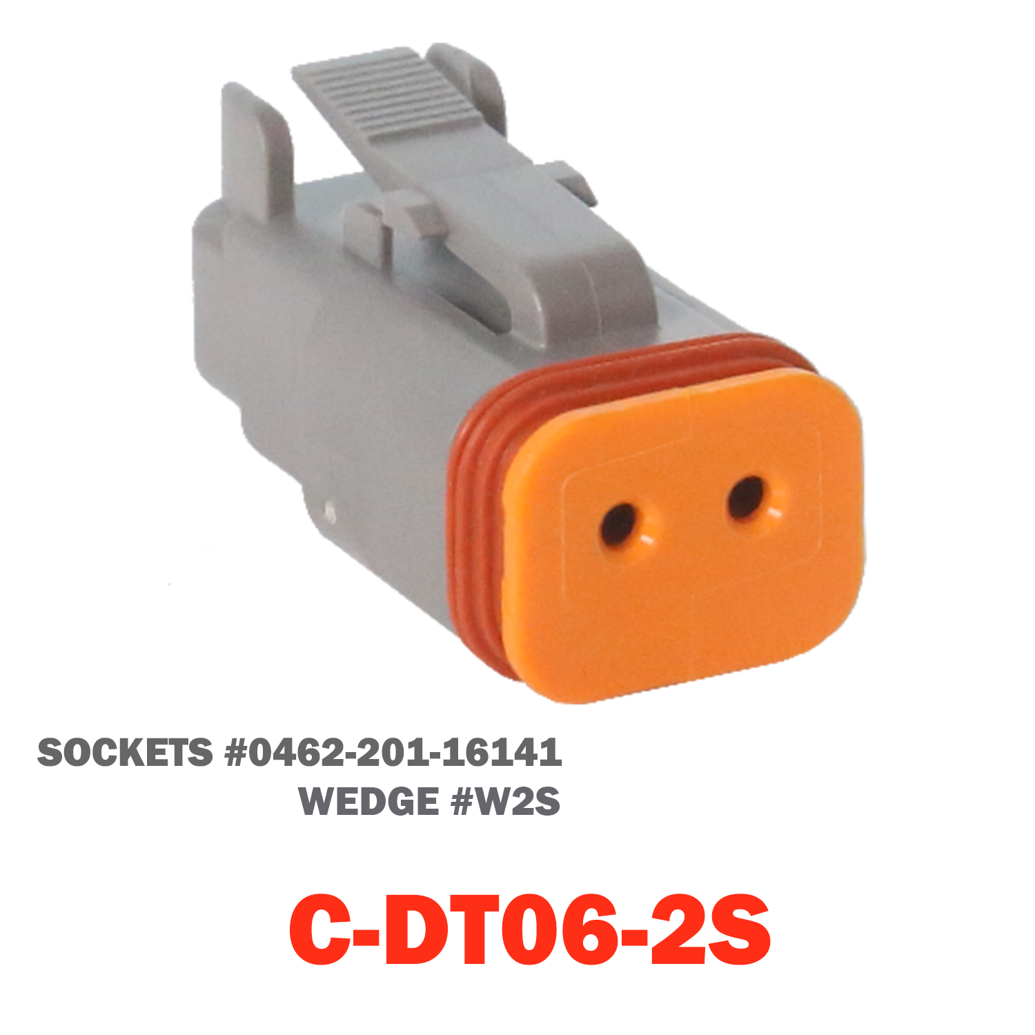 02 Pin Deutsch Plug | C-DT06-02S