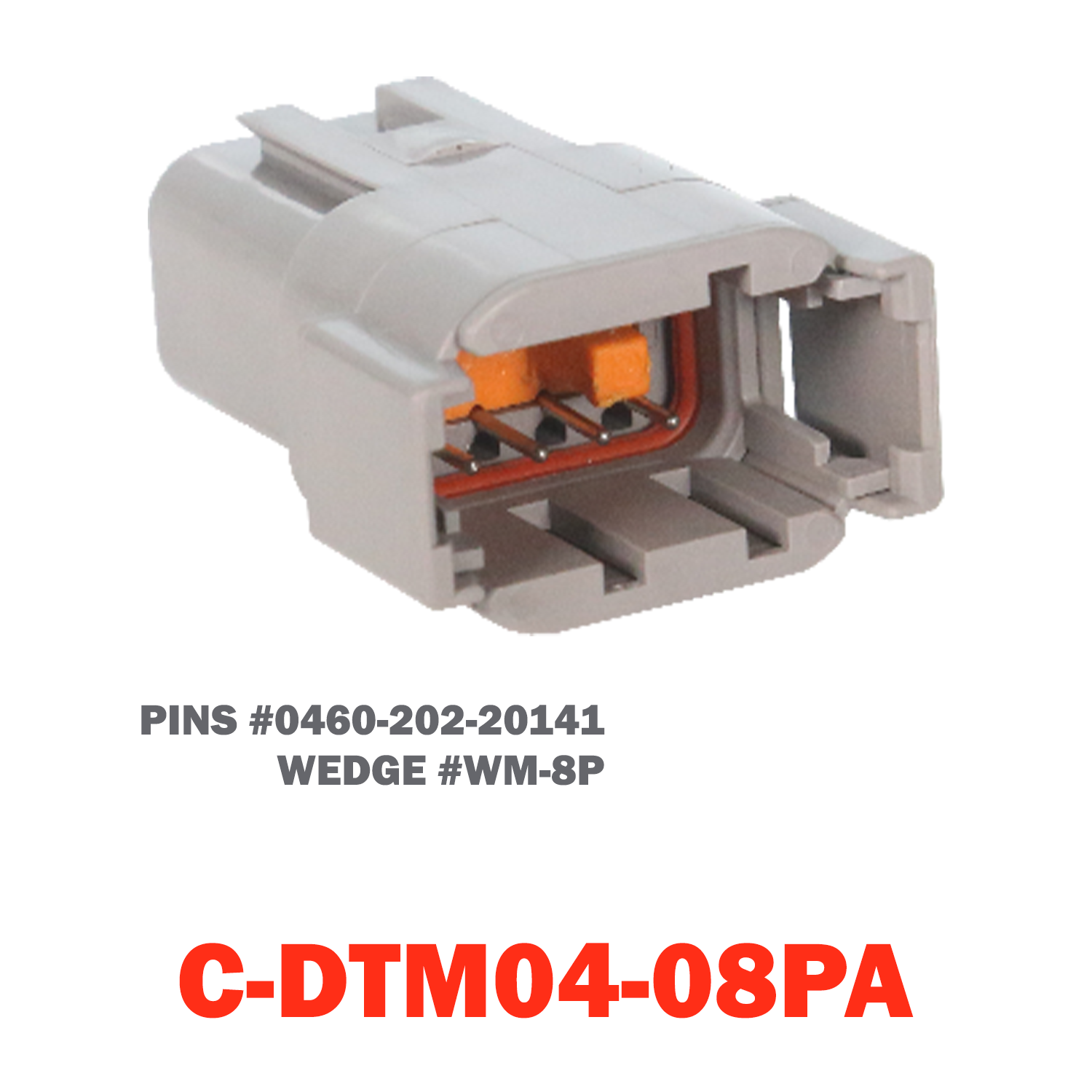 08 Pin Deutsch Receptacle | C-DTM04-08PA