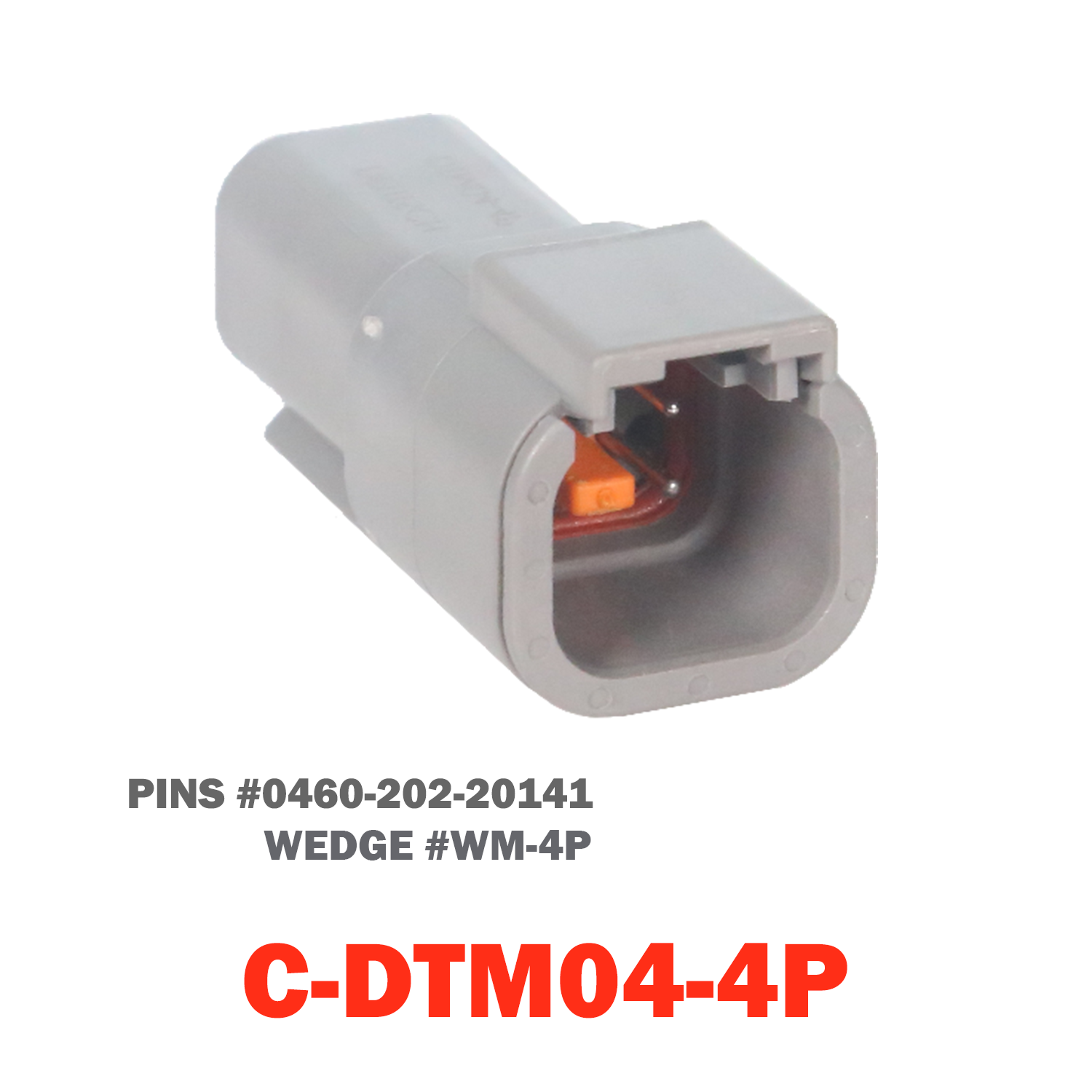 04 Pin Mini Deutsch Receptacle | C-DTM04-04P