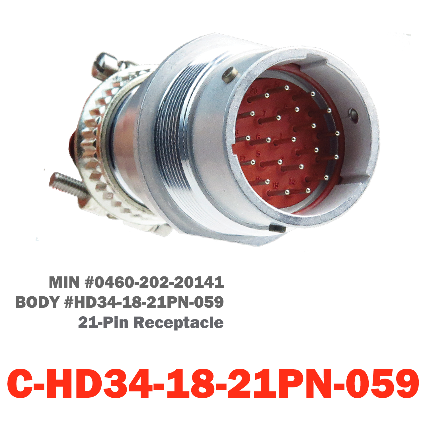 21 Pin Deutsch Plug | C-HD34-18-21PN-059