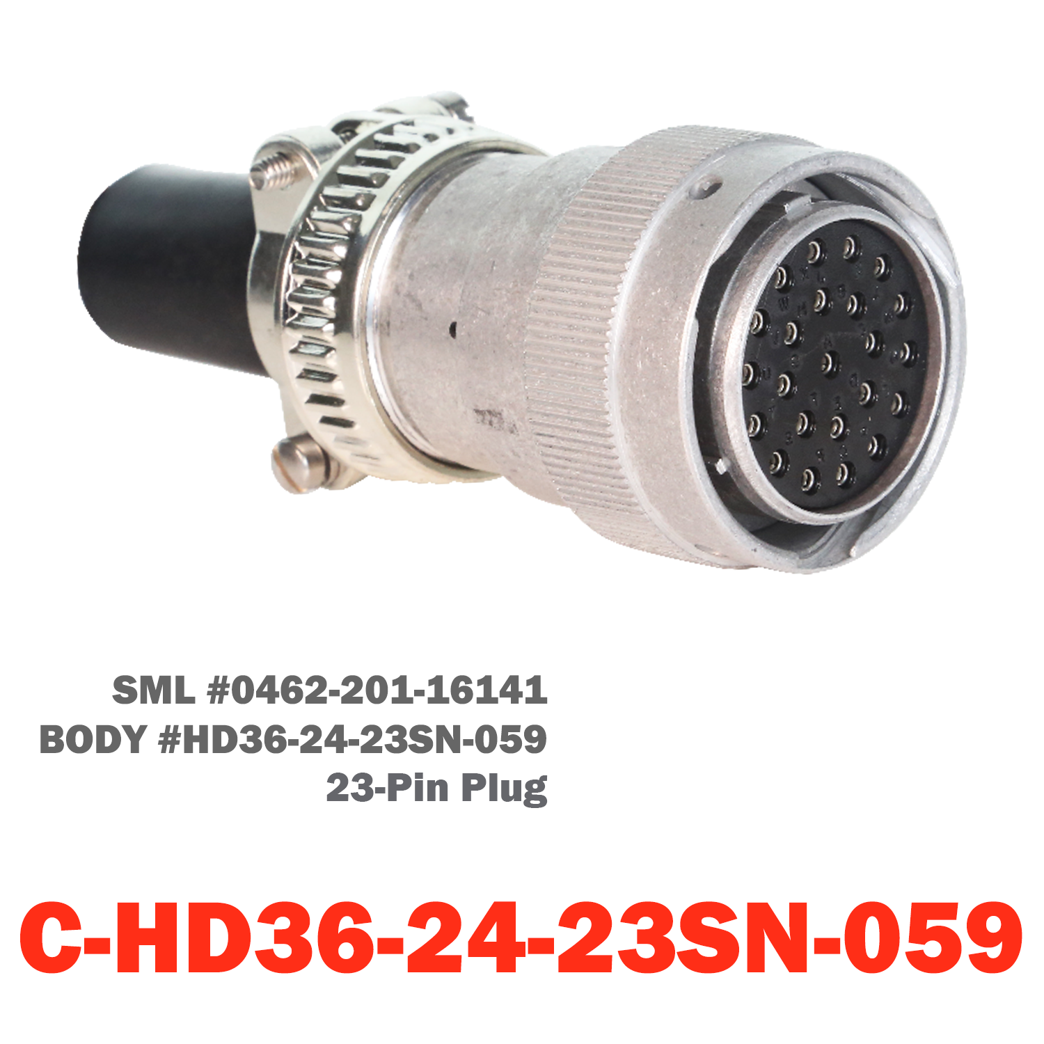 23-Pin Deutsch Reverse Receptacle| C-HD36-24-23SN-059