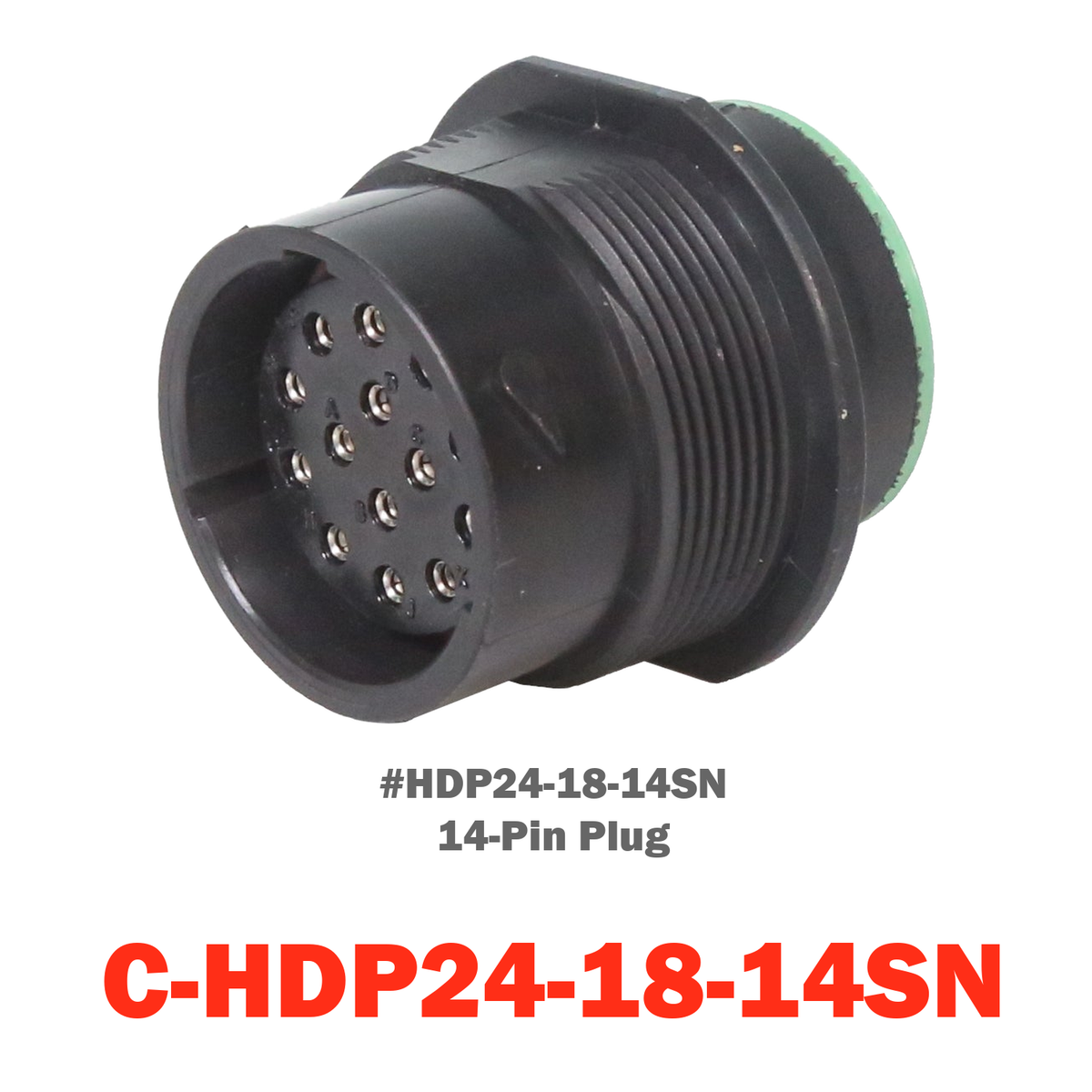 14 Pin Deutsch Plug | C-HDP24-18-14SN