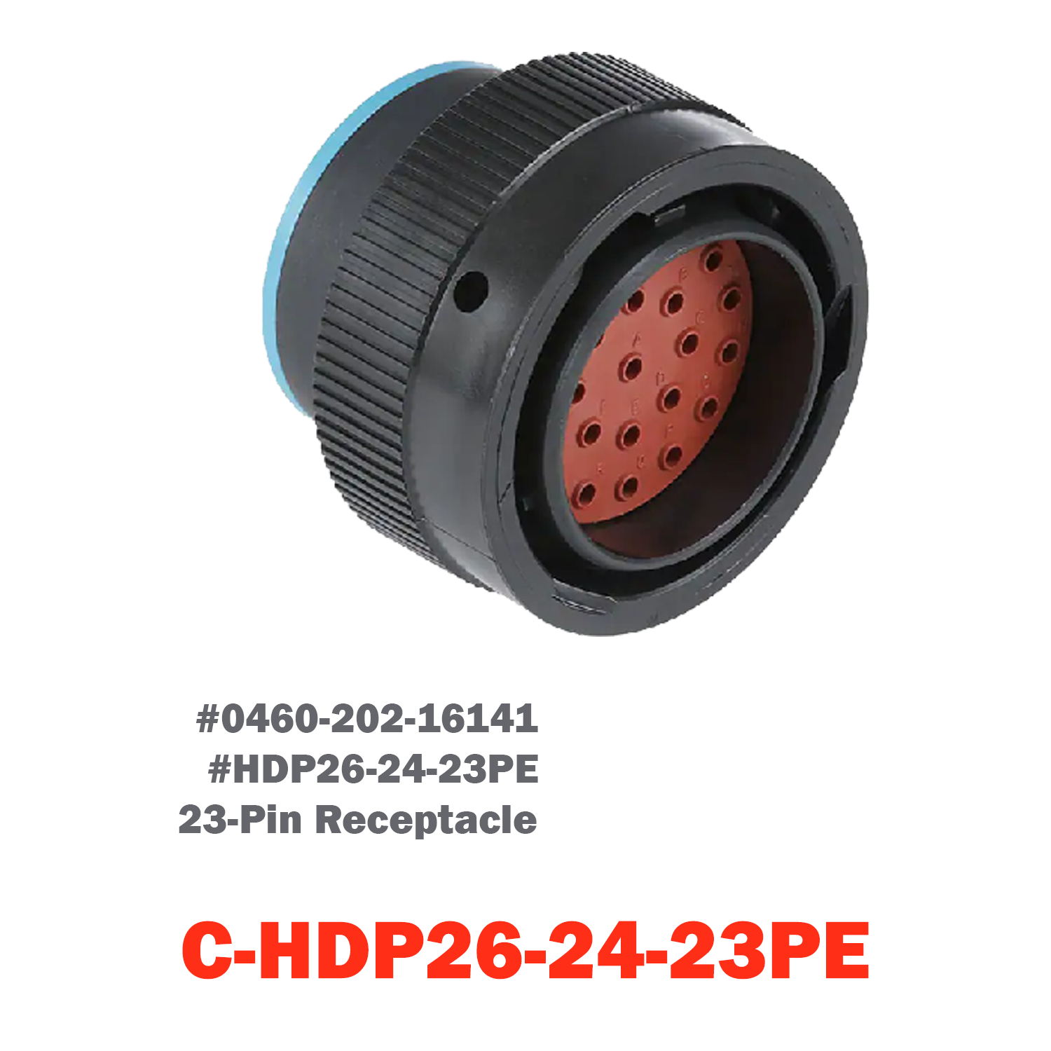 23 Pin Receptacle | C-HDP26-24-23PE