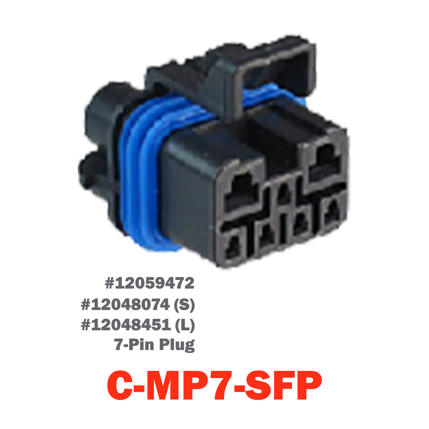 07 C-MP7-SFP | 7 pin male black Mixed150/480 SERIES