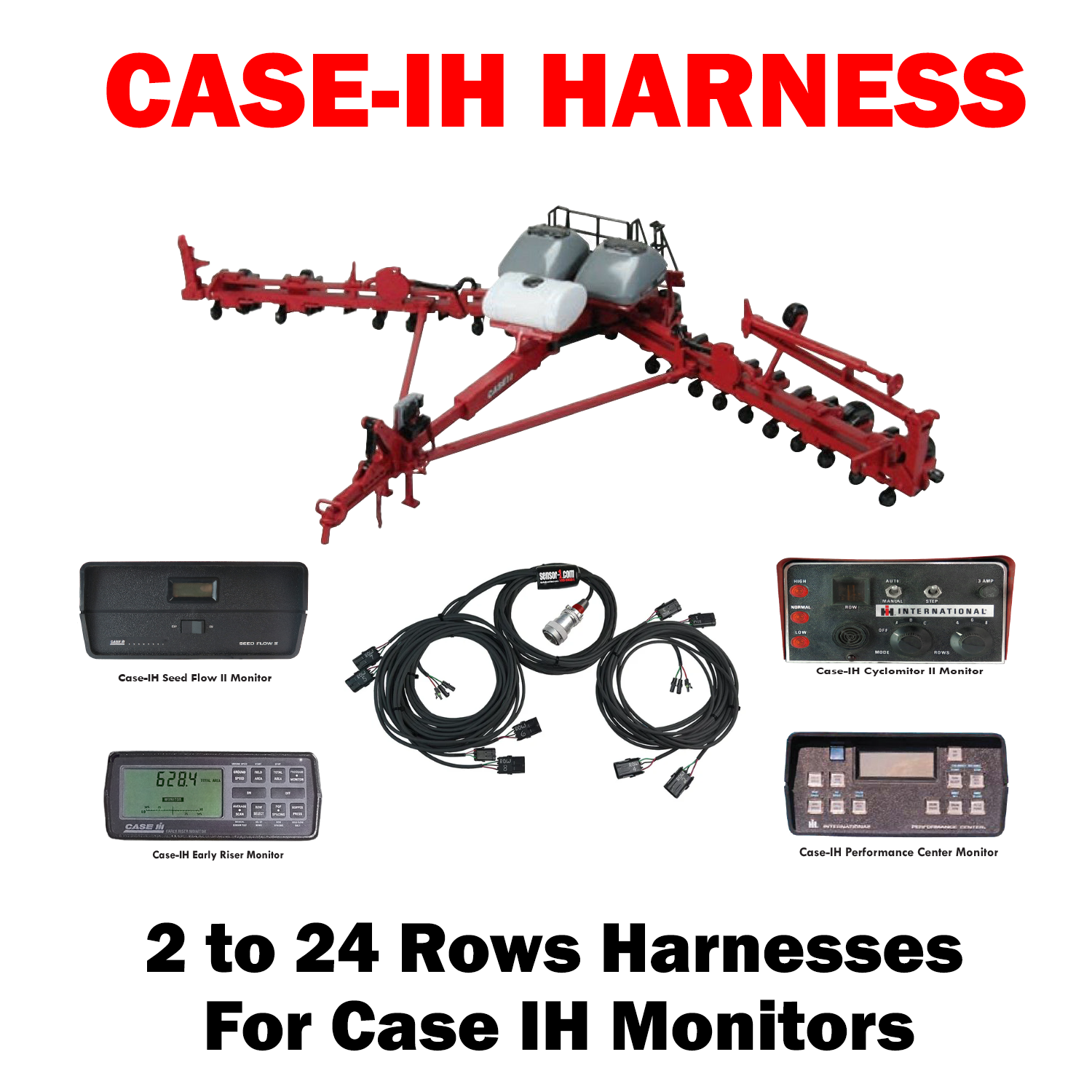 seed flow ii monitor Planter Harnesses for Case IH Monitors