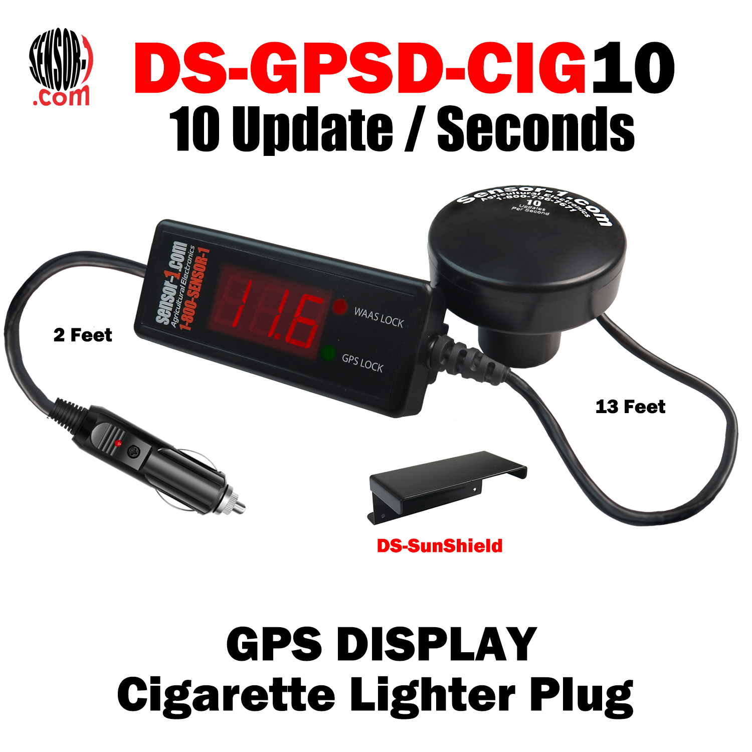 DS-GPSD-CIGXX GPS Receiver with Cigarette Lighter