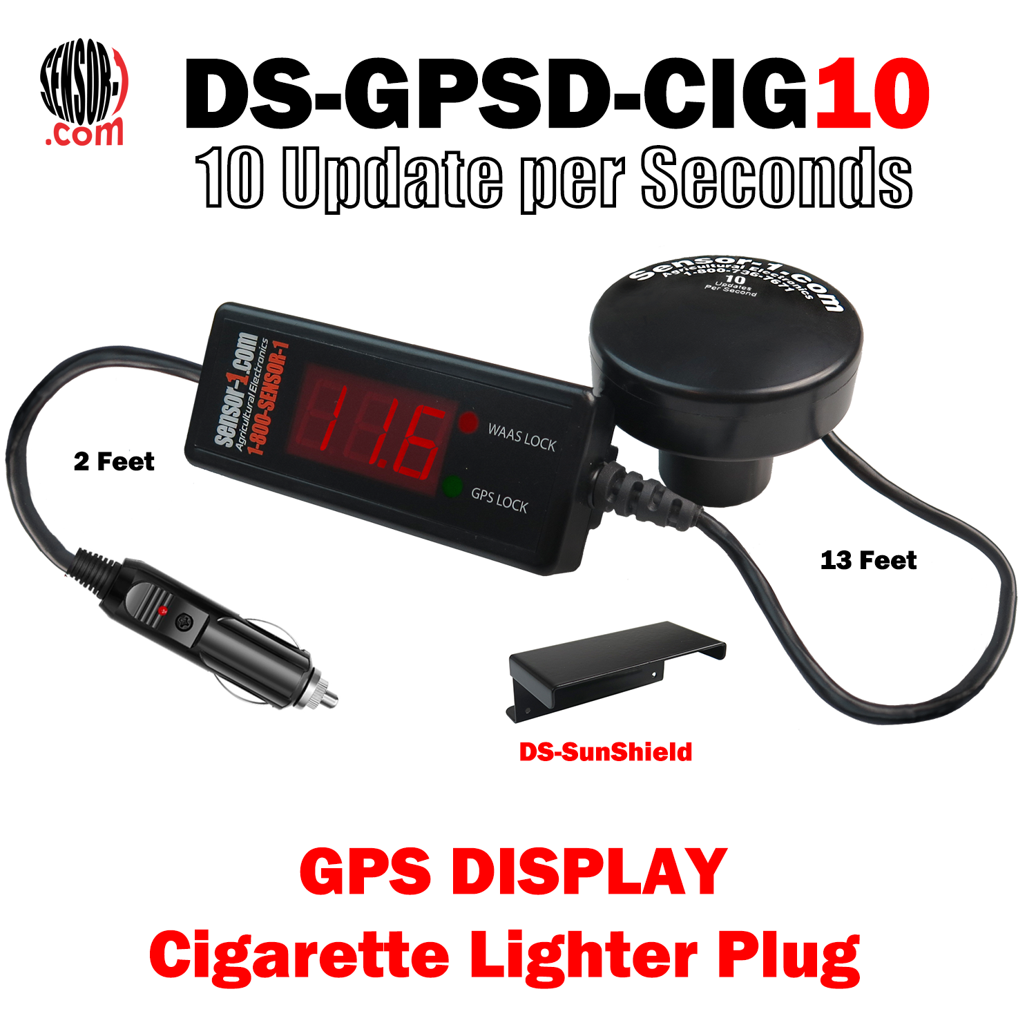 GPS Receiver with Cigarette Lighter