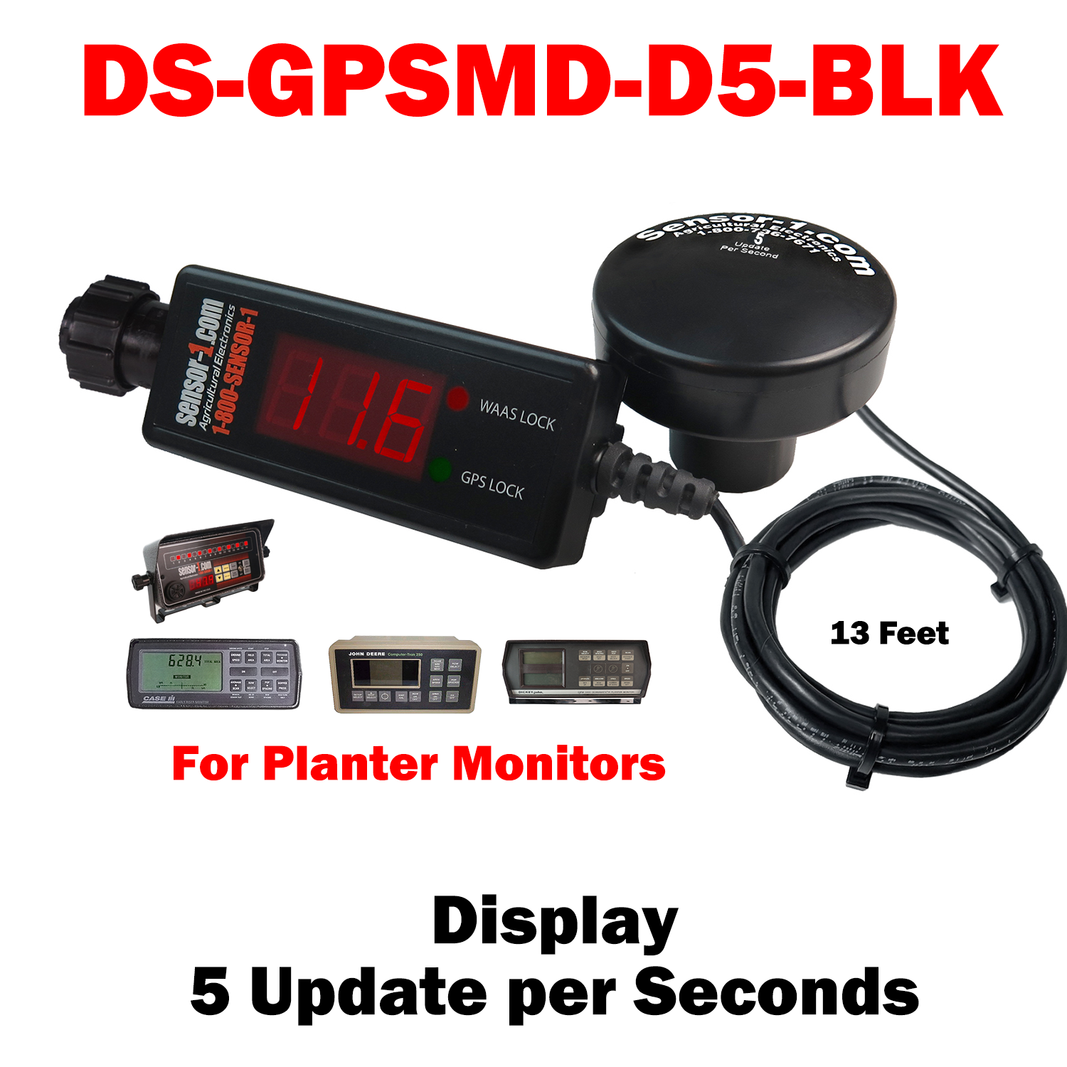 DS-GPSMD-D5-BLK | Sensor-1 GPS Display