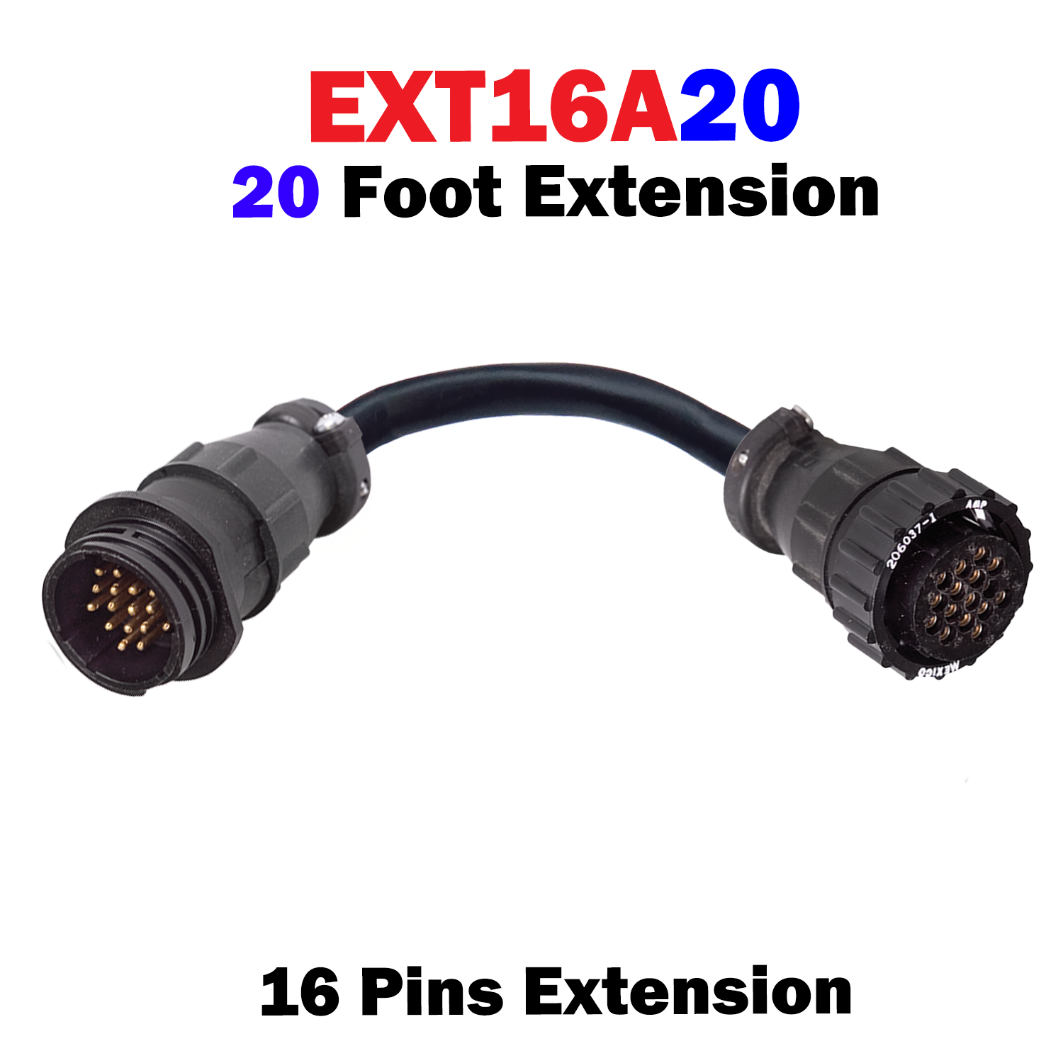 16 Pin AMP Extension Cable
