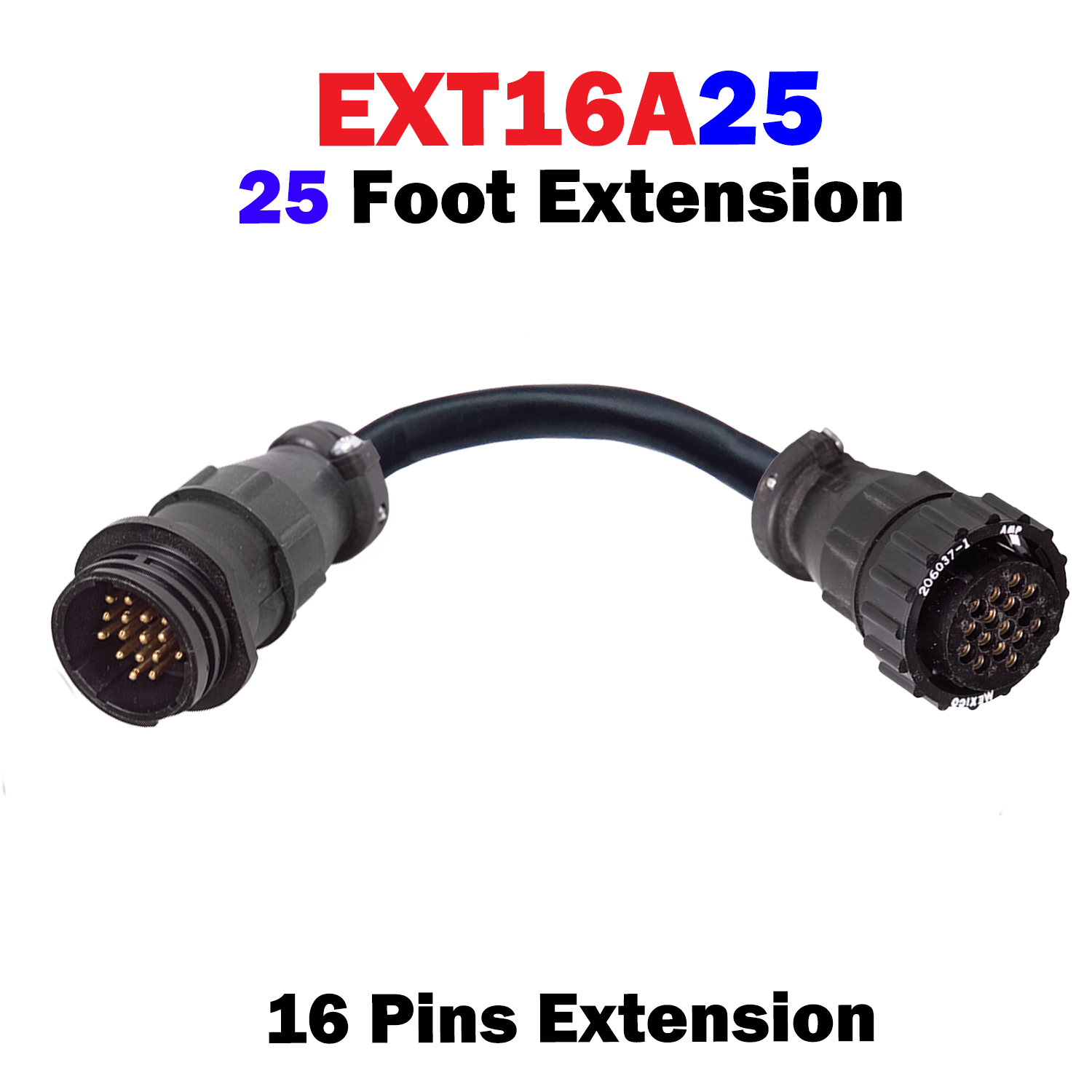 16 Pin AMP Extension Cable