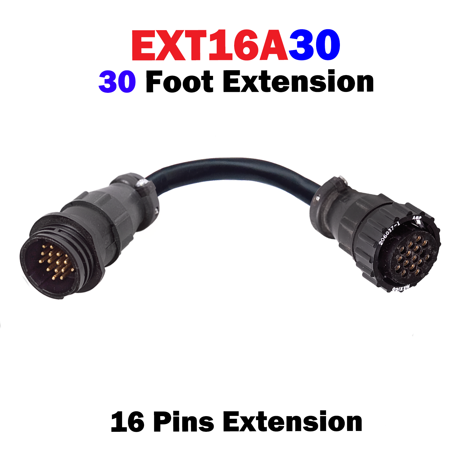 16 Pin AMP Extension Cable