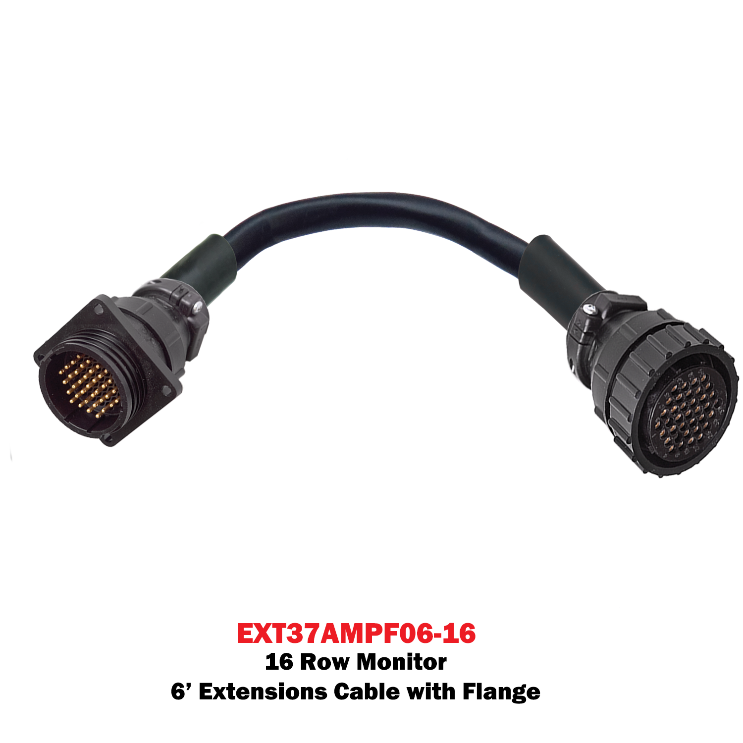 EXT37AFXX-YY 37 Pin Amp w/Flange Extension