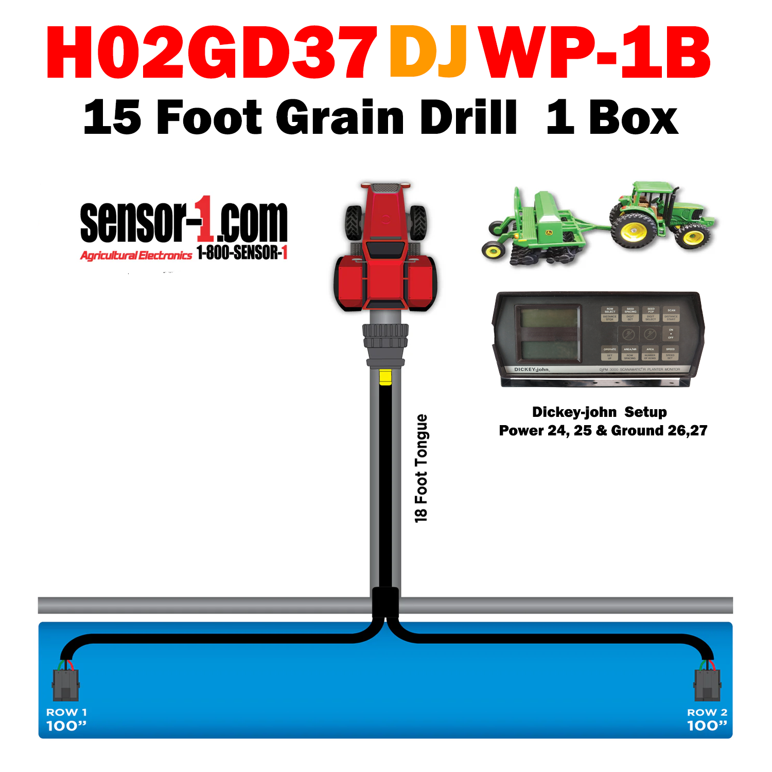 Grain Drill Harness | 2-24 Rows