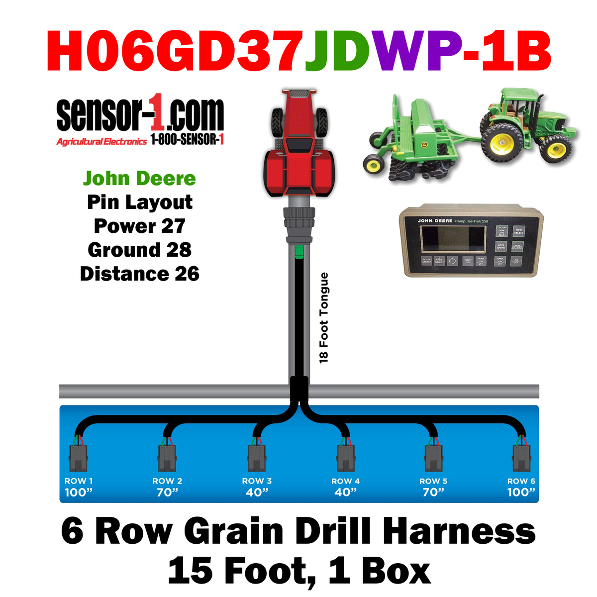 Grain Drill Harness | 2-24 Rows