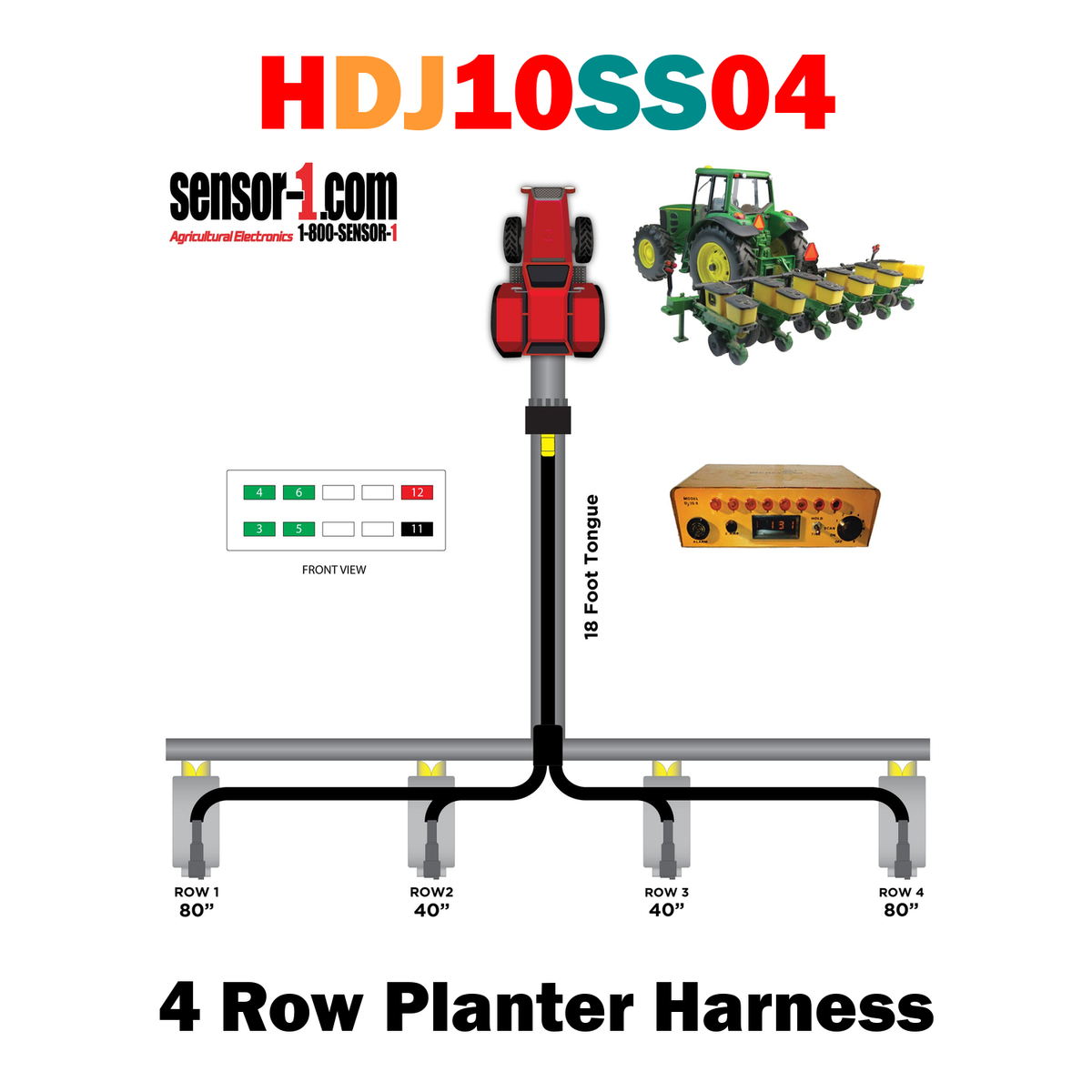 Planter Harnesses for Dickey-john Monitors | 4-12 Rows