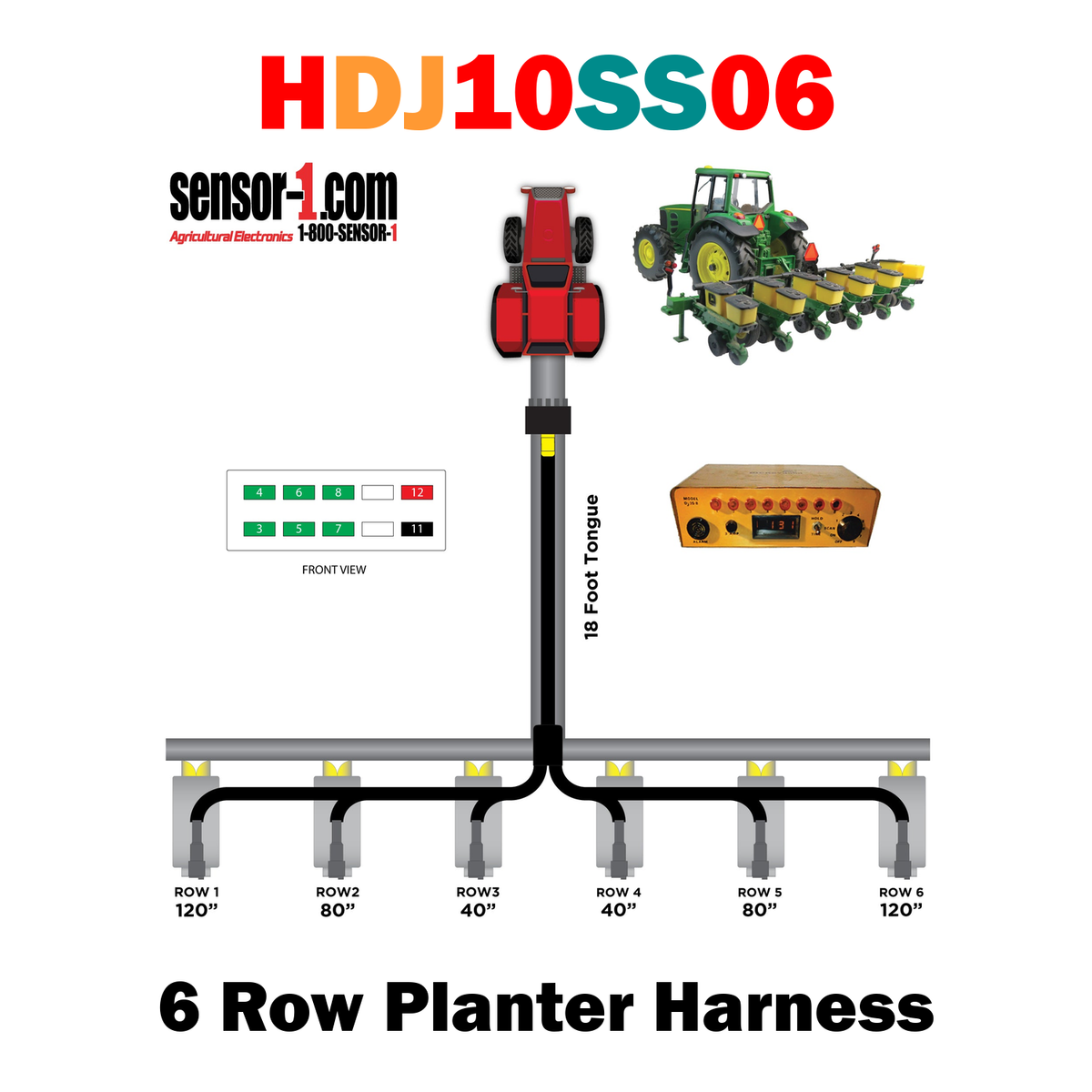 Planter Harnesses for Dickey-john Monitors | 4-12 Rows