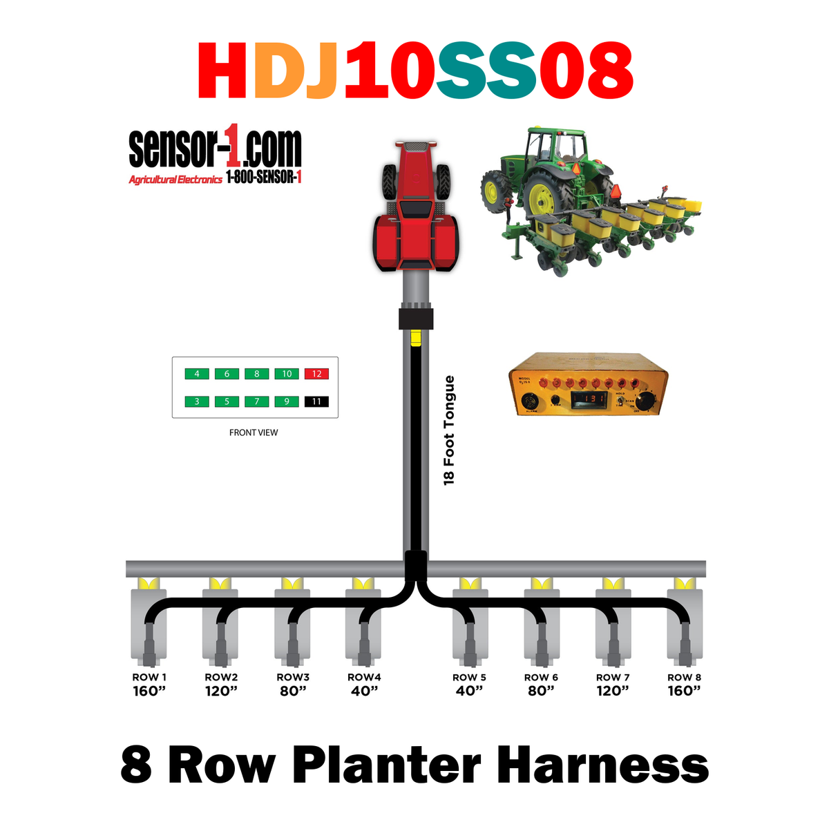 Planter Harnesses for Dickey-john Monitors | 4-12 Rows