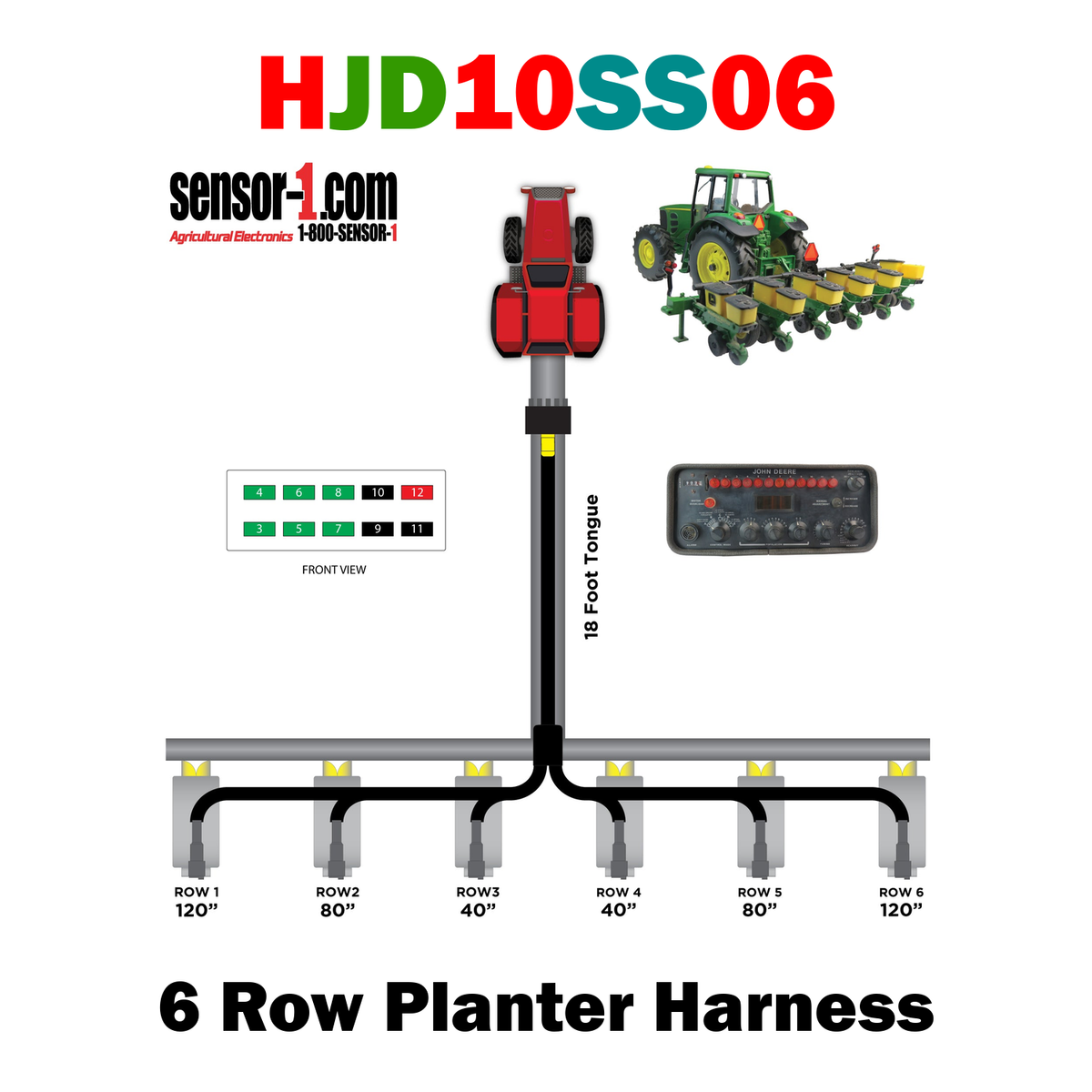 Planter Harnesses for John Deere Monitors | 4-12 Rows