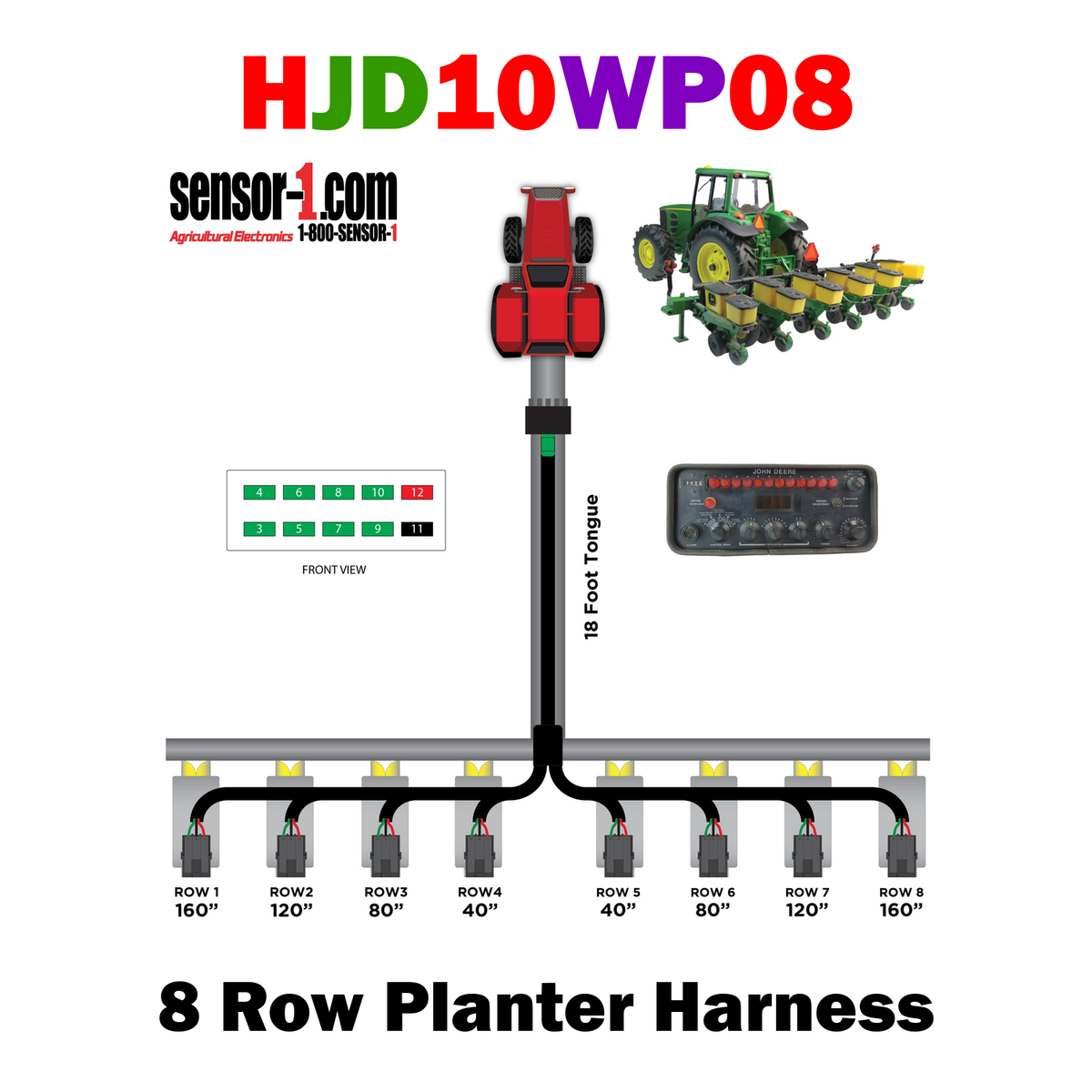 Planter Harnesses for John Deere Monitors | 4-12 Rows