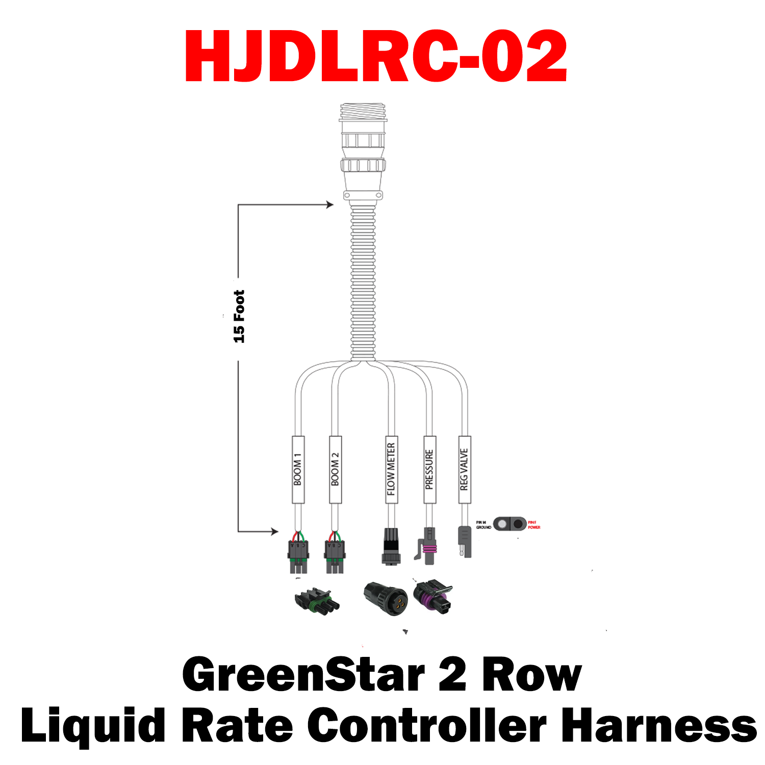 HJDLRC-XX GreenStar Liquid Rate Controller Harness 37 Pin