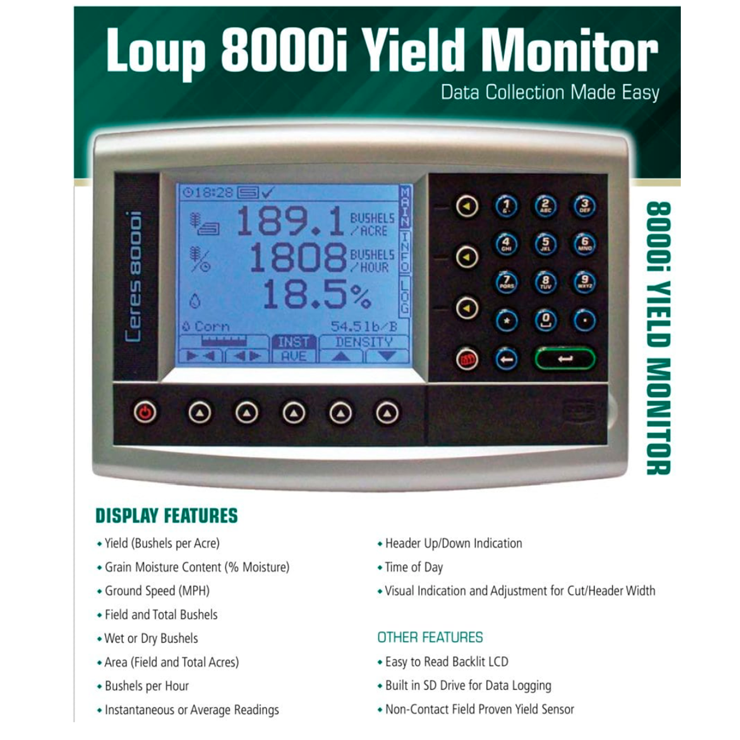 YM-PS8000I  Yield Monitor
