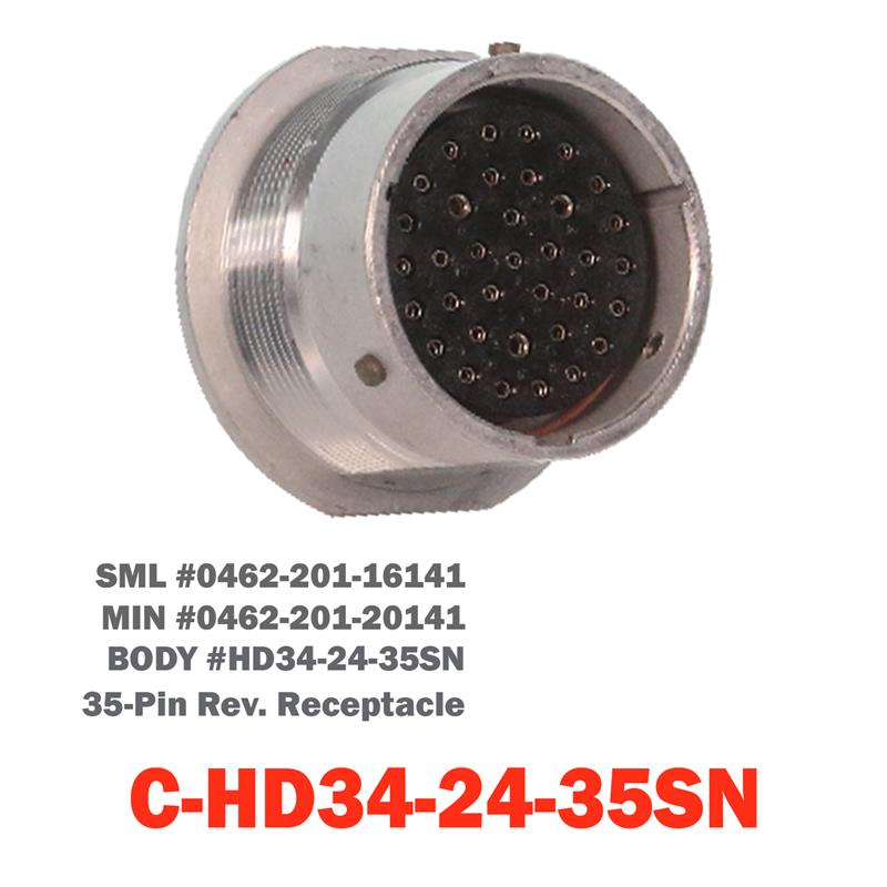 35 Pin Deutsch Receptacle | C-HD34-24-35SN