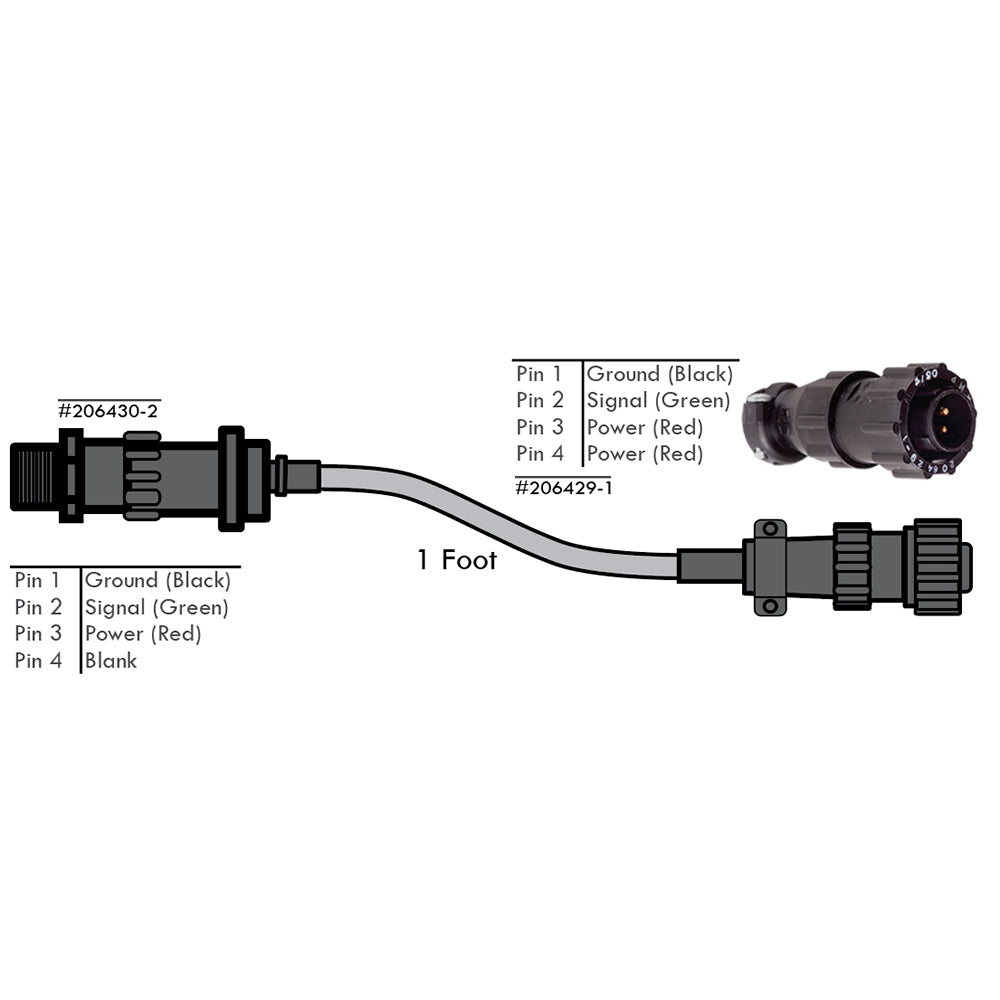 AA04RSR-04RSP | 4 Pin AMP GVS to 4 Pin AMP Adapter