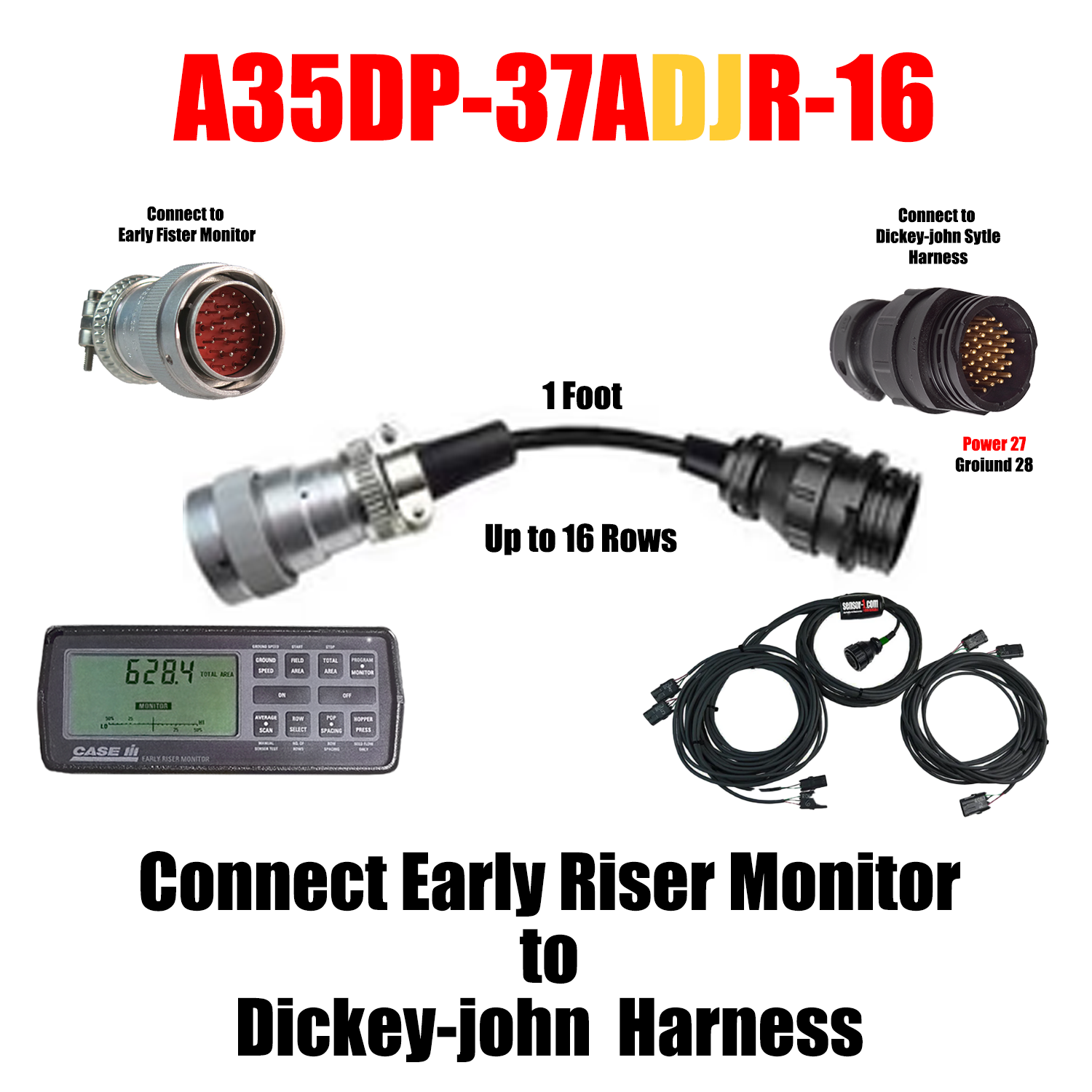 Connect to Early Riser Monitor to Different Type to Monitor Adapter