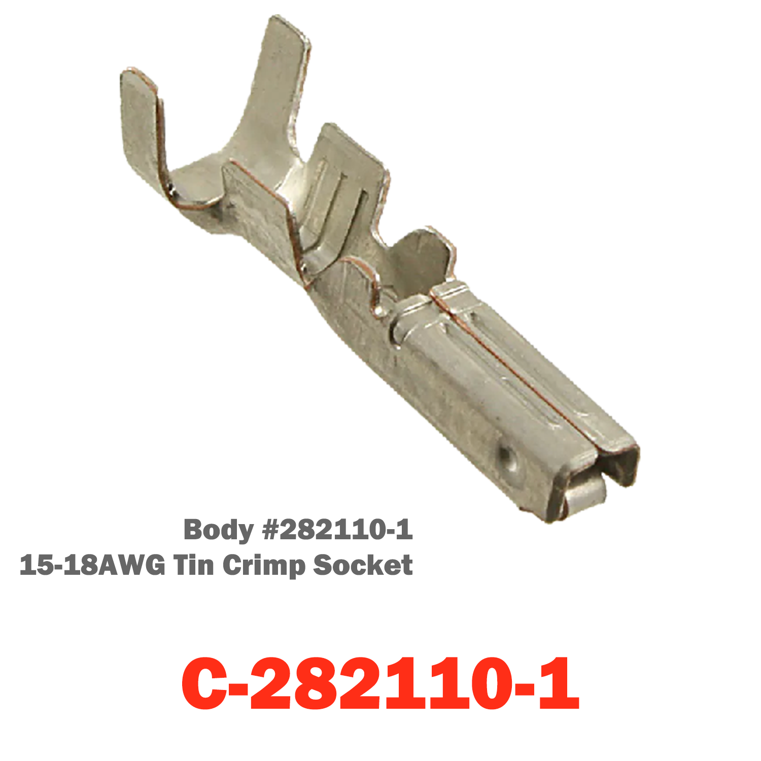 15-18AWG Tin Crip Socket | C-282110-1