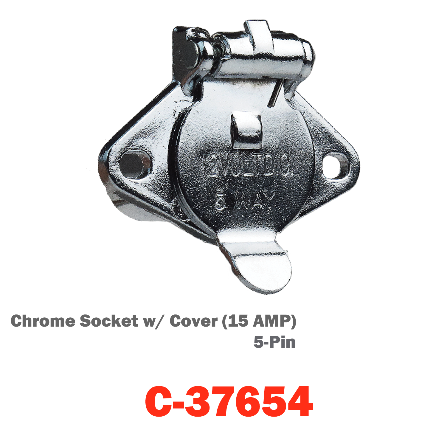 C-37654 | Pollak Chrome Socket