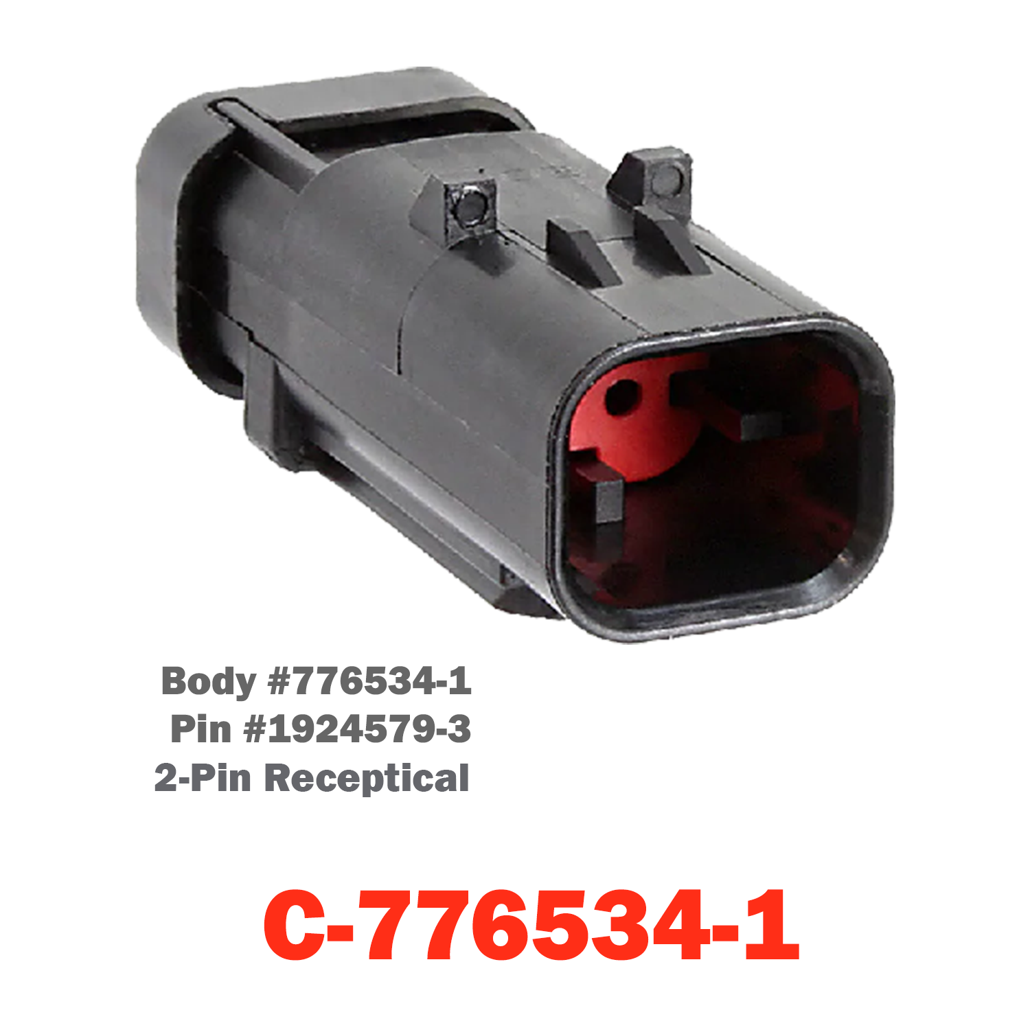 02 Pin Receptacle | C-776534-1