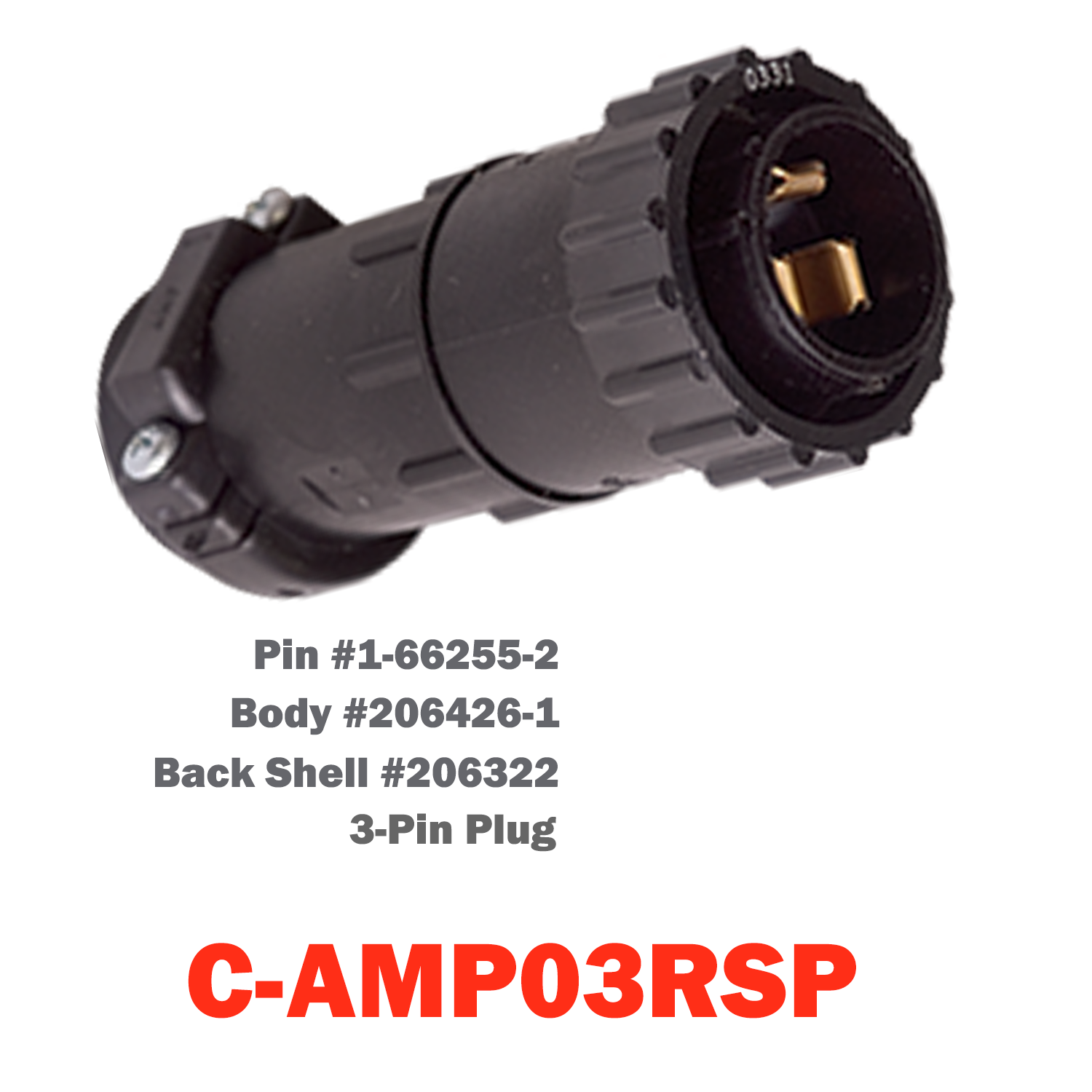 03 Pin AMP Plug | C-AMP03RSP
