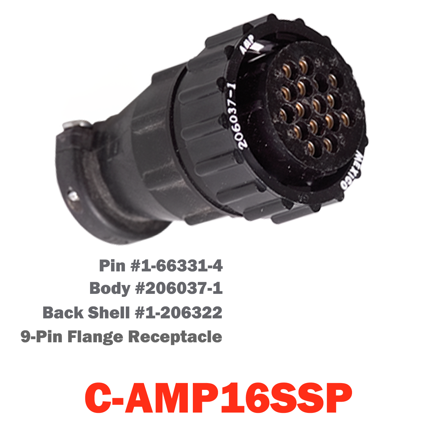 16 Pin AMP Plug | C-AMP16SSP