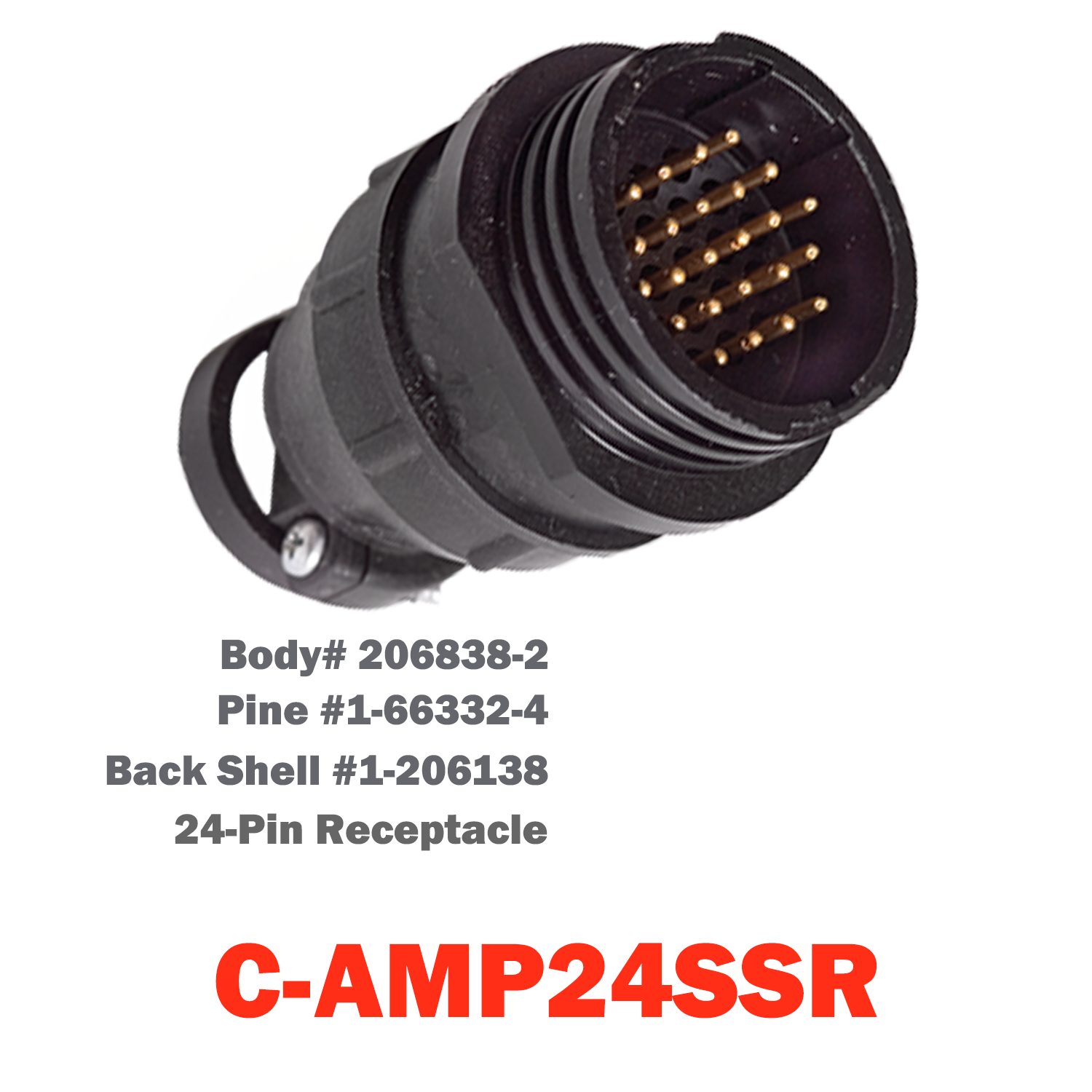 24 Pin AMP Receptacle | C-AMP24SSR