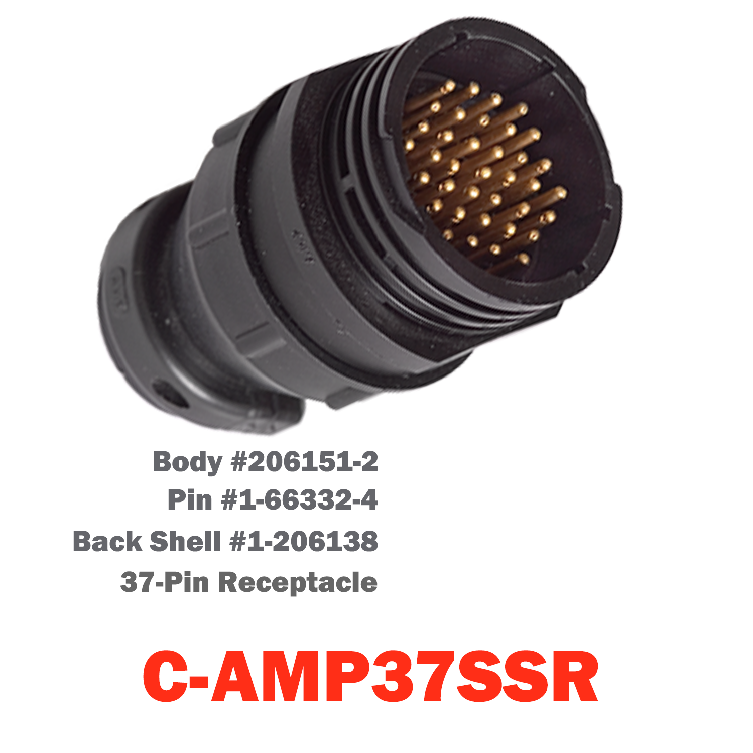 37 Pin AMP Receptacle | C-AMP37SSR
