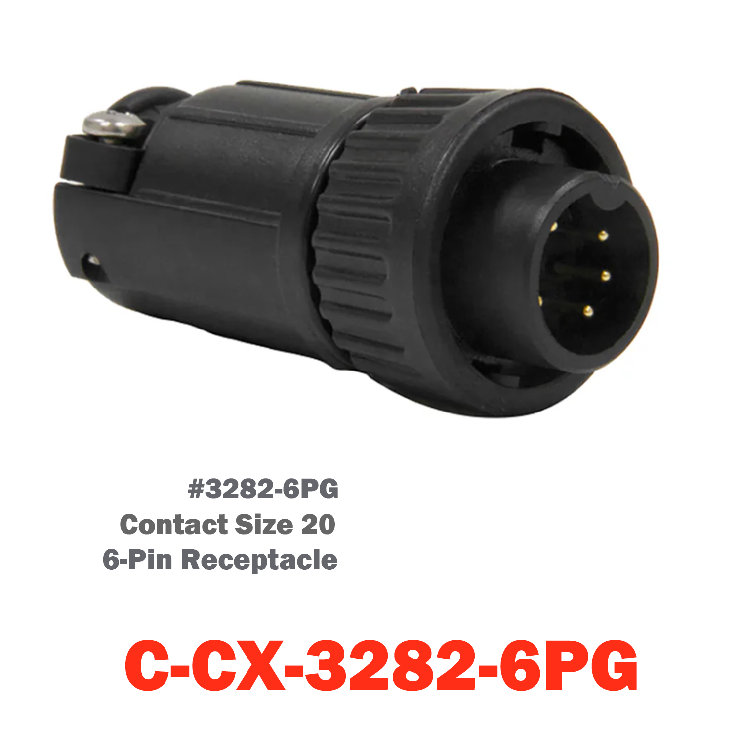 06 Pin Conxall Plug | C-CX-3282-6PG