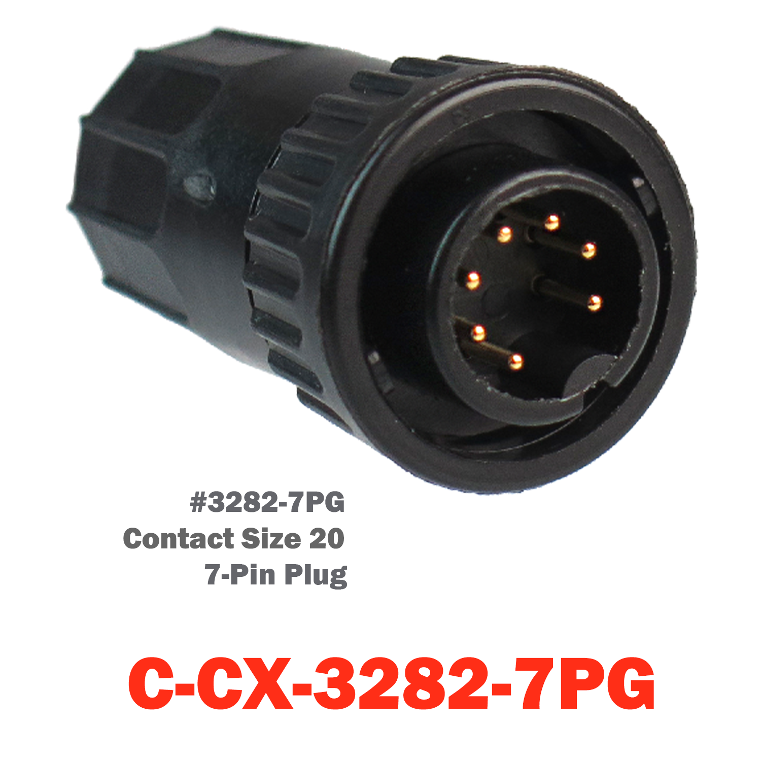 07 Pin Conxall Plug | C-CX-3282-7PG