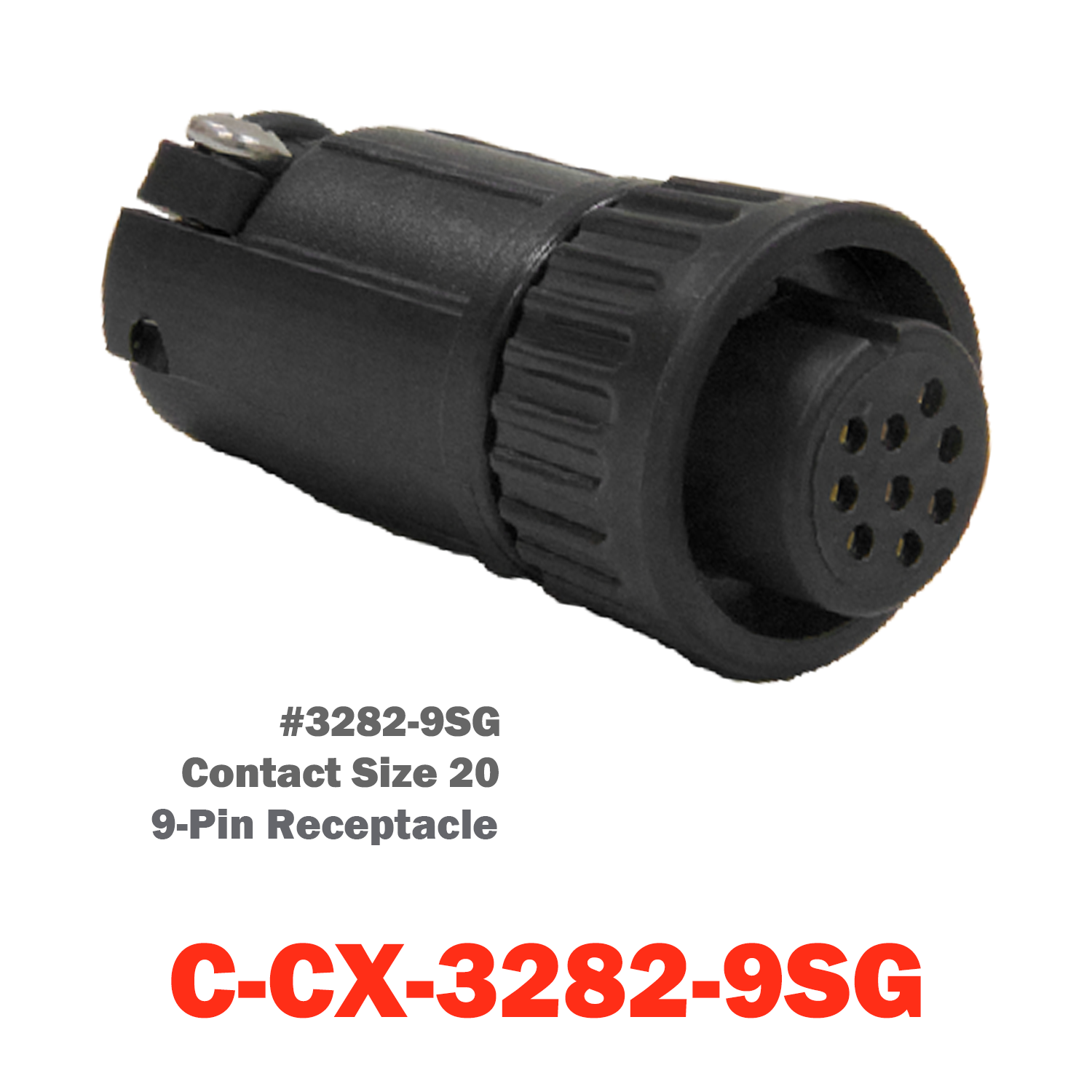 09 Pin Conxall Receptacle | C-CX-3282-9SG